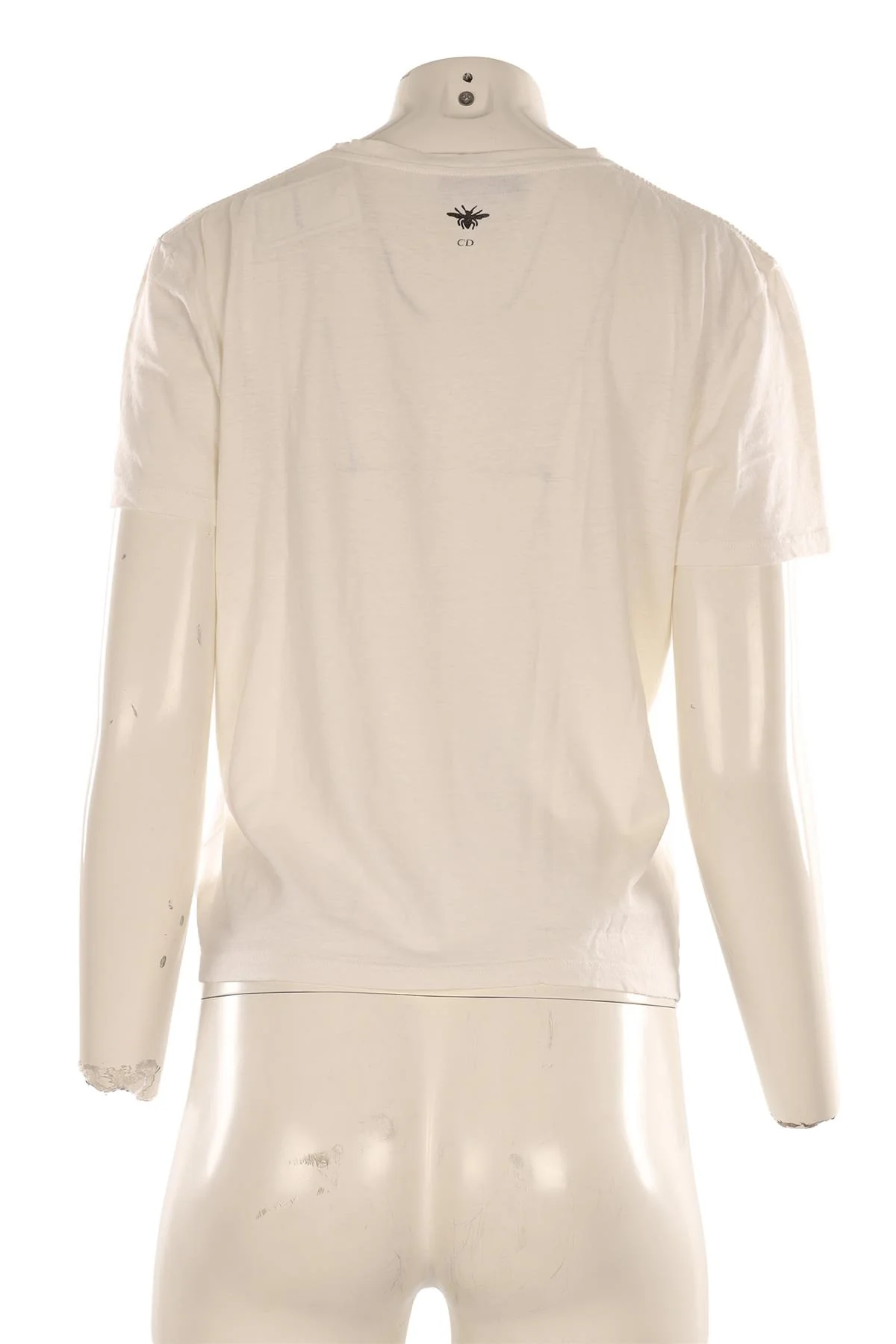 CHRISTIAN DIOR WHITE COTTON T-SHIRT LARGE - Image 4