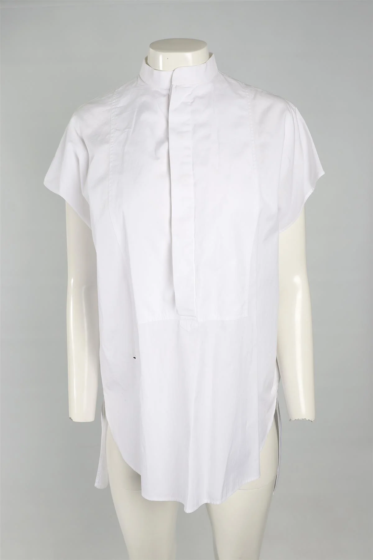 CHRISTIAN DIOR WHITE COTTON TUNIC FR 38 UK 10 - Image 2