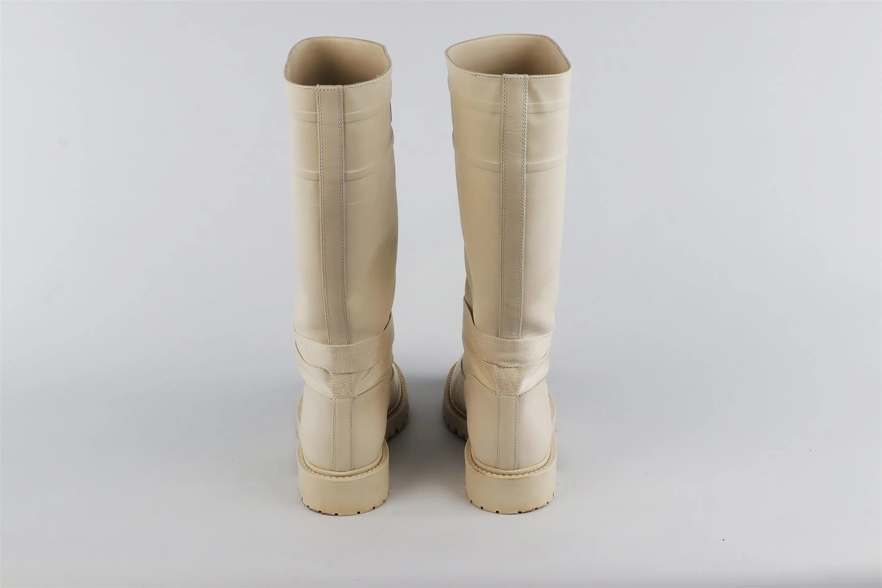 CHRISTIAN DIOR WHITE D-MAJOR LEATHER KNEE HIGH BOOTS EU 41 UK 8 US 11 - Image 5