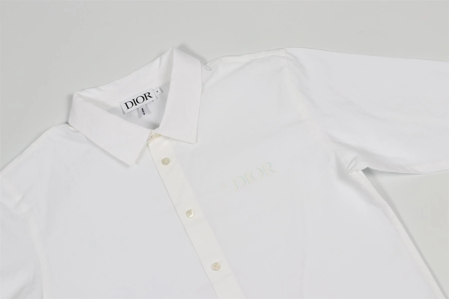CHRISTIAN DIOR WHITE KIDS BOYS COTTON SHIRT 8 YEARS - Image 3