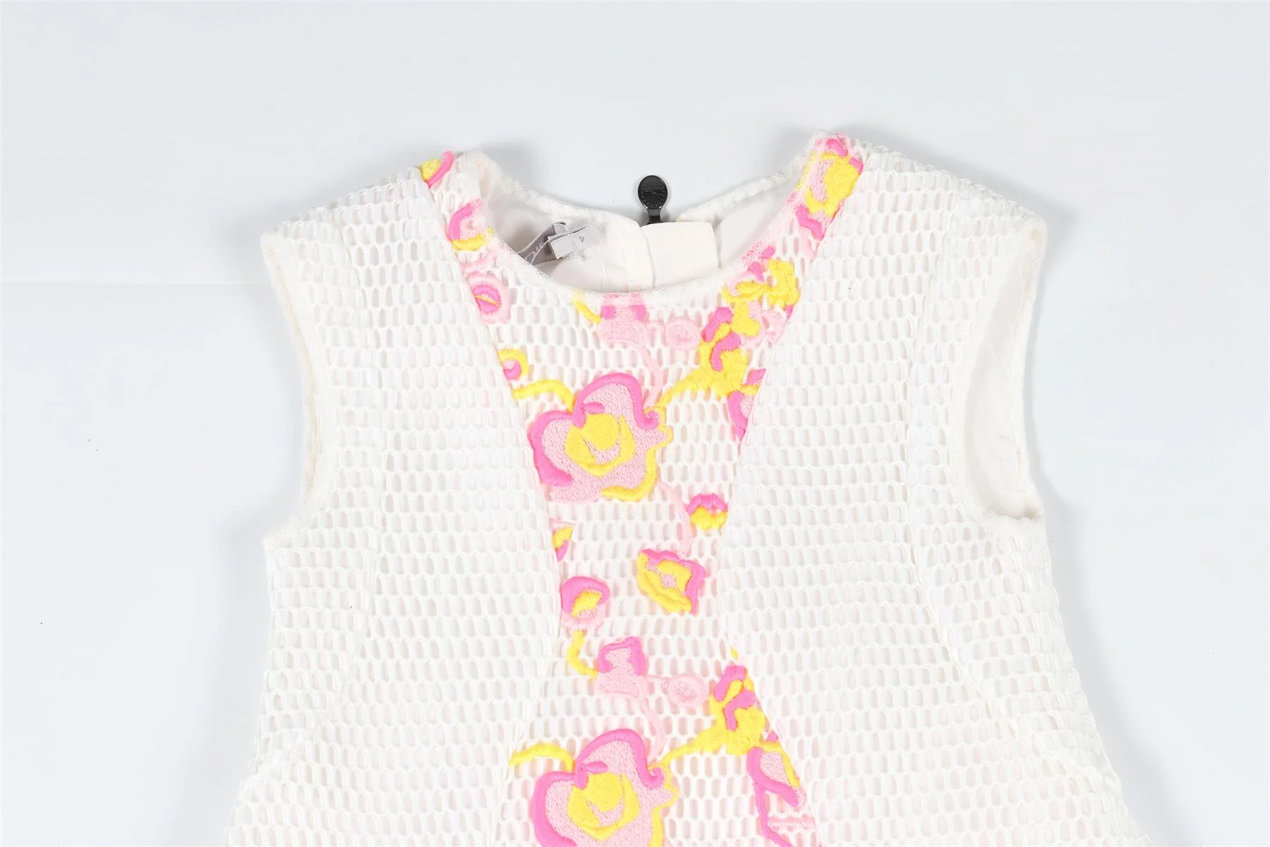 CHRISTIAN DIOR WHITE KIDS GIRLS COTTON DRESS 4 YEARS - Image 3