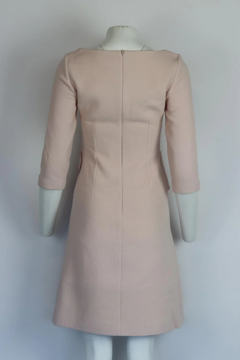 CHRISTIAN DIOR WOOL BLEND MINI DRESS FR 36 UK 8 - Image 4