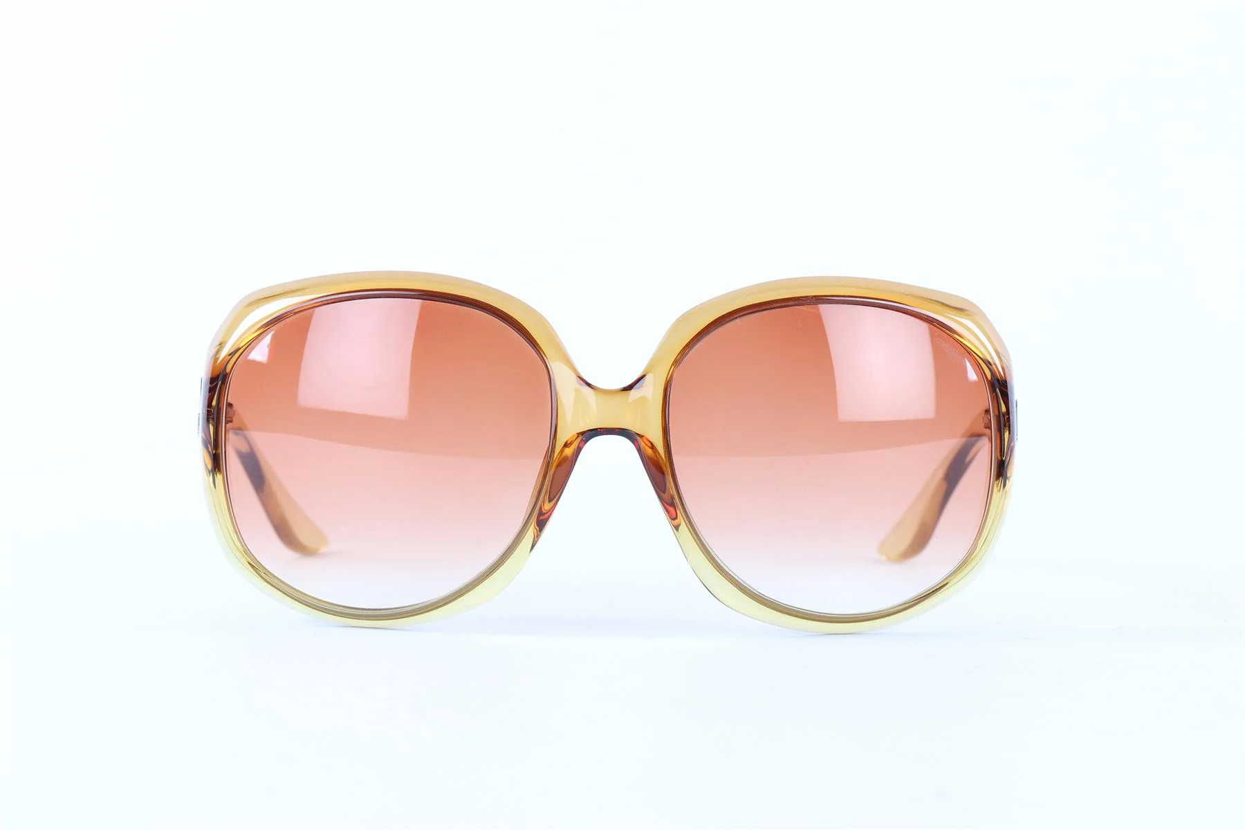 CHRISTIAN DIOR YELLOW SQUARE FRAME ACETATE SUNGLASSES - Image 3