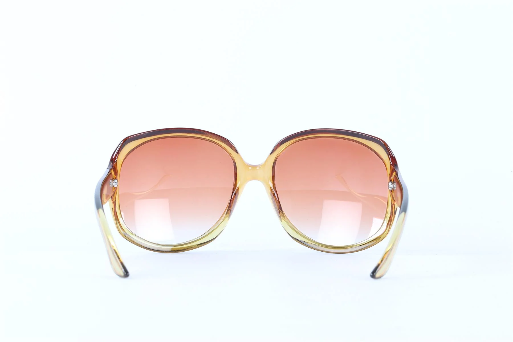 CHRISTIAN DIOR YELLOW SQUARE FRAME ACETATE SUNGLASSES - Image 4