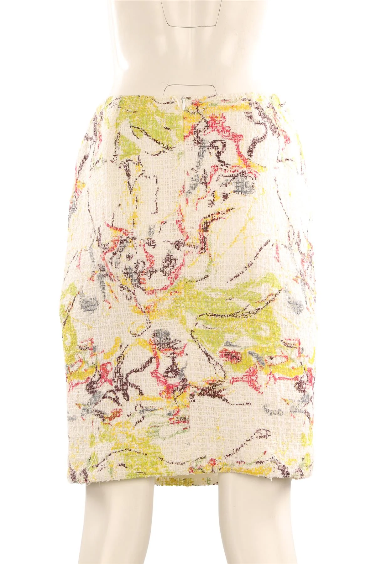 CHRISTIAN LACROIX MULTI VINTAGE TWEED MINI SKIRT UK 8 - Image 4