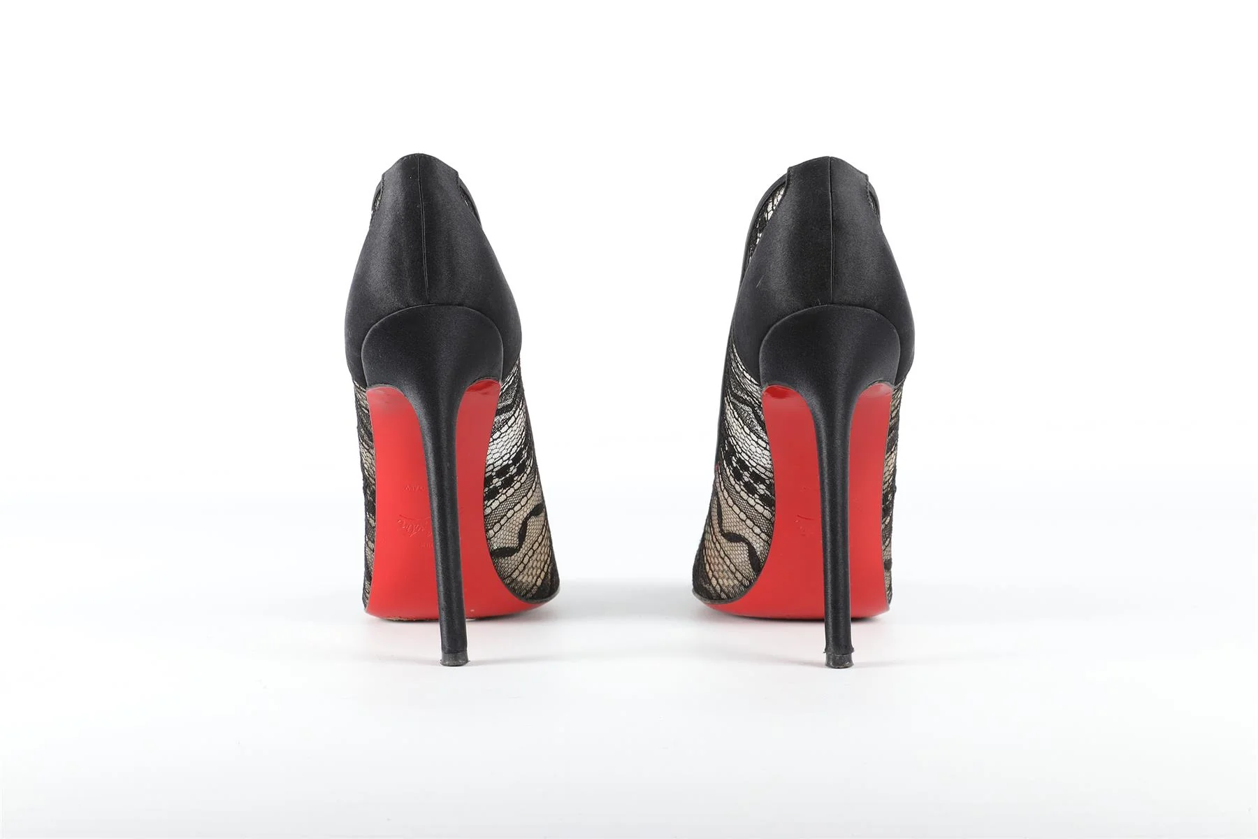 CHRISTIAN LOUBOUTIN BLACK DORISSIMA MESH PUMPS EU 38 UK 5 US 8 - Image 5