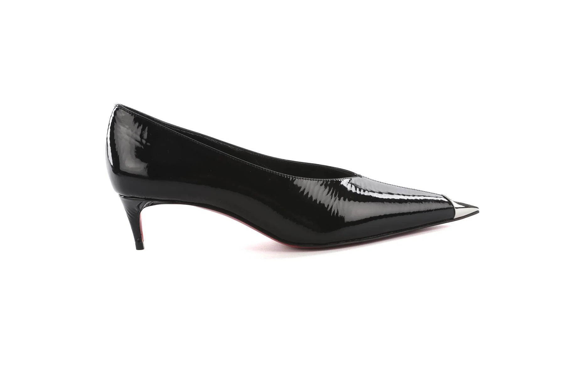 Christian Louboutin Black Katissima Patent Leather Pumps EU 37 UK 4 US 7 - Image 2