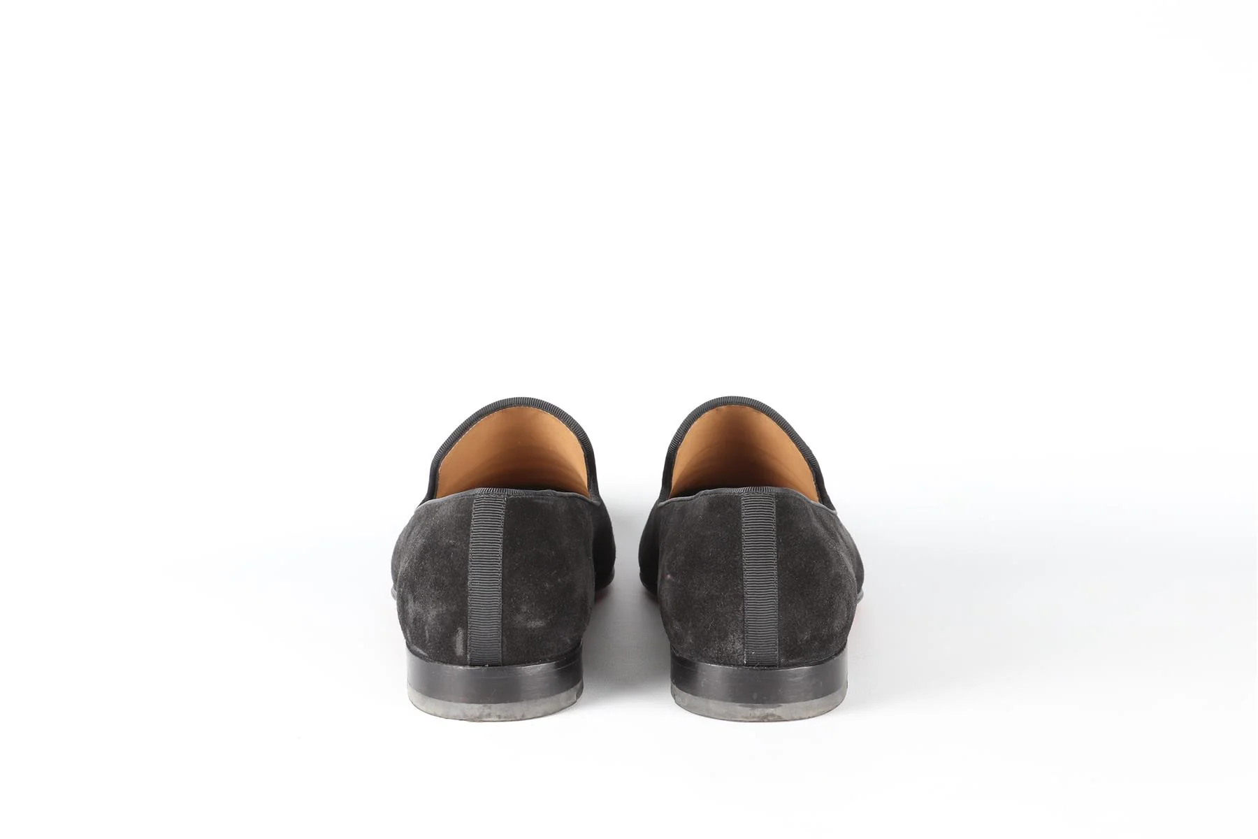 CHRISTIAN LOUBOUTIN BLACK MEN'S SUEDE LOAFERS EU 42.5 UK 8.5 US 9.5 - Image 5