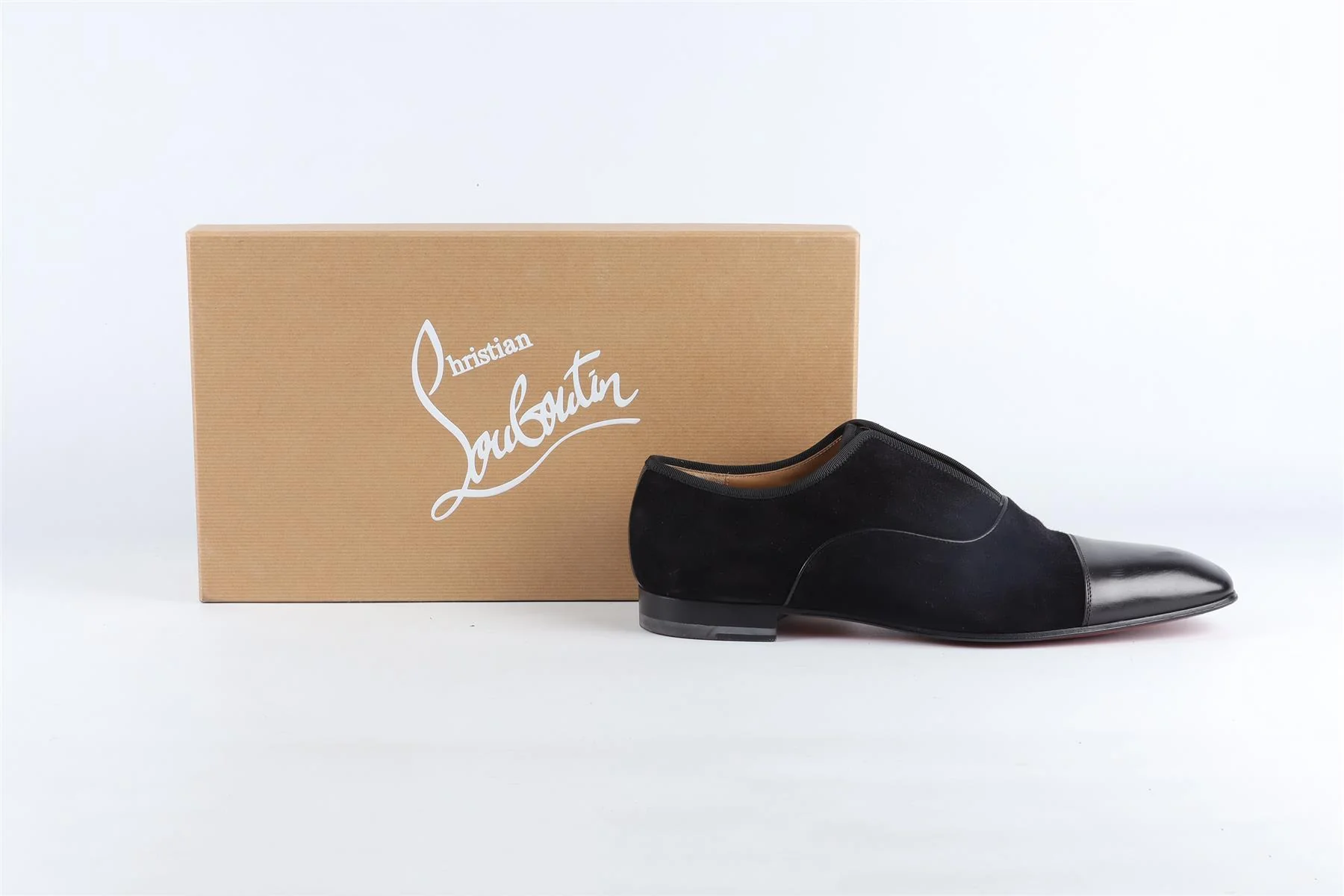 CHRISTIAN LOUBOUTIN BLACK MEN'S SUEDE LOAFERS EU 45 UK 11 US 12 - Image 7