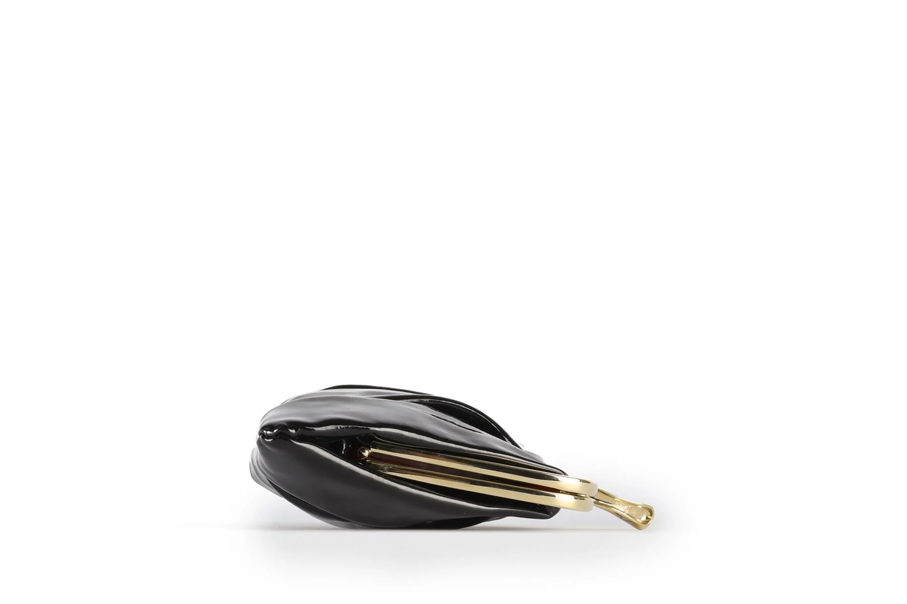 CHRISTIAN LOUBOUTIN BLACK MISS LOUBI PATENT LEATHER CLUTCH - Image 5