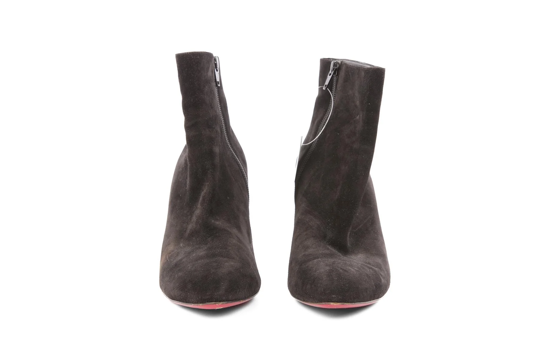 CHRISTIAN LOUBOUTIN BLACK SUEDE ANKLE BOOTS EU 39 UK 6 US 9 - Image 3