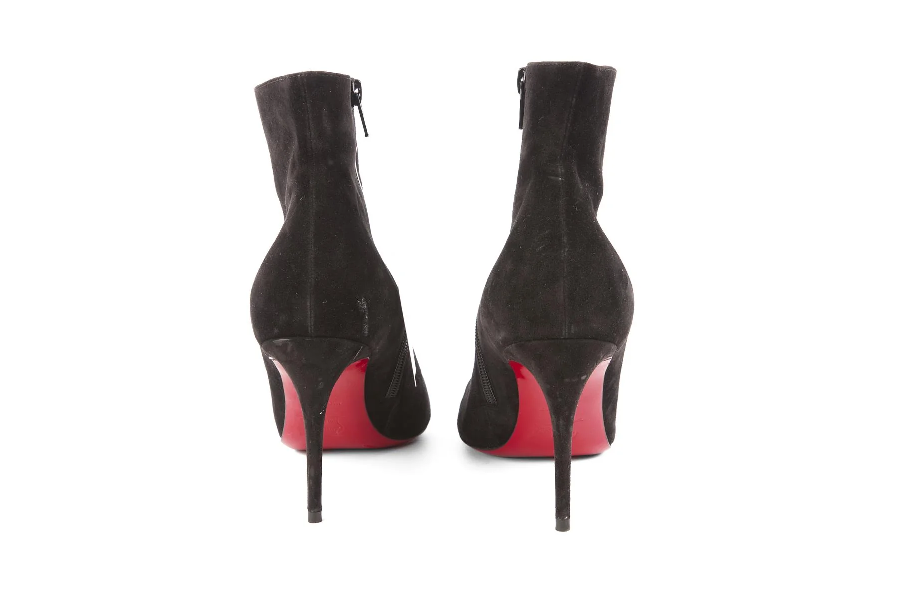 CHRISTIAN LOUBOUTIN BLACK SUEDE ANKLE BOOTS EU 39 UK 6 US 9 - Image 5