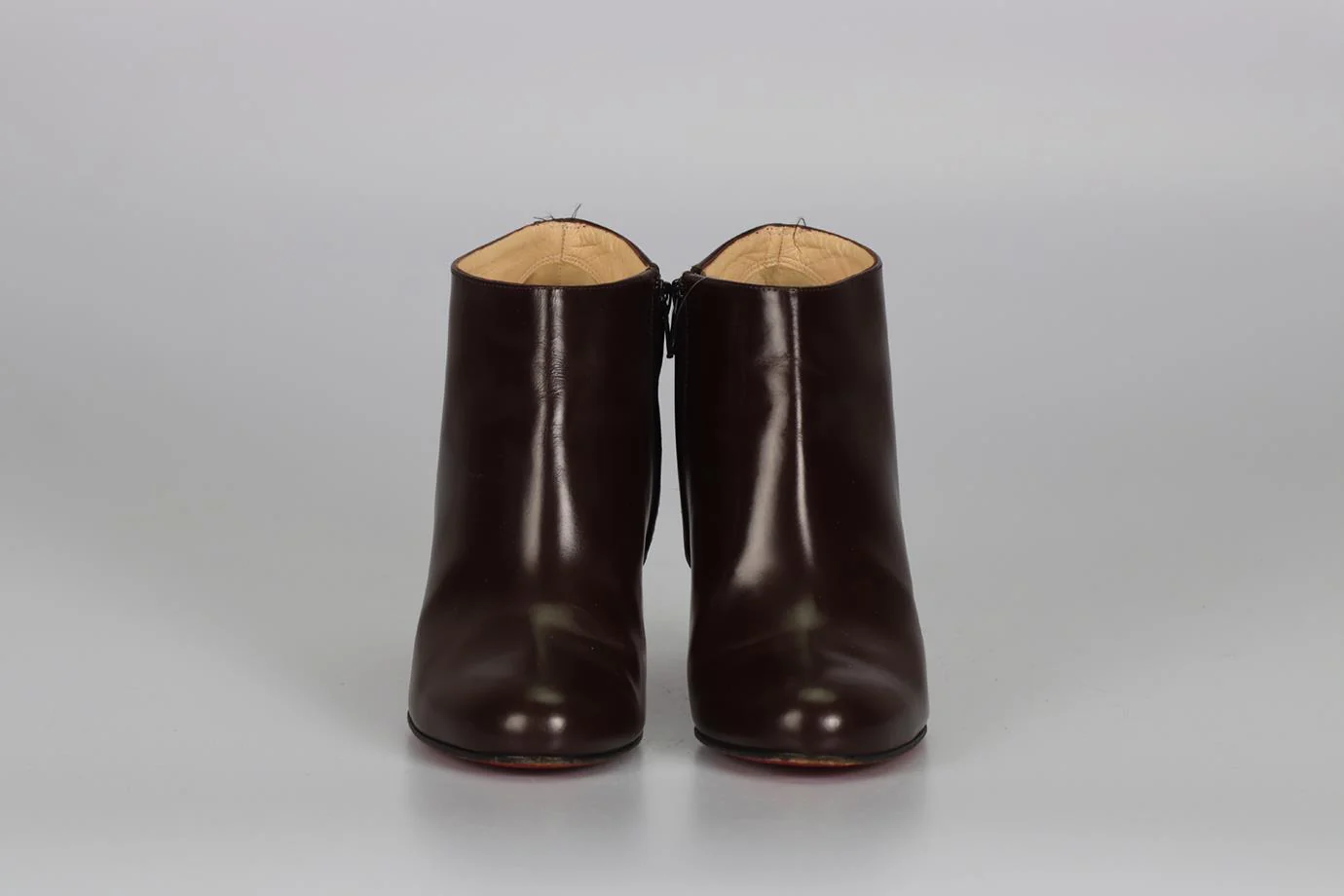 CHRISTIAN LOUBOUTIN LEATHER ANKLE BOOTS EU 39 UK 6 US 9 - Image 3