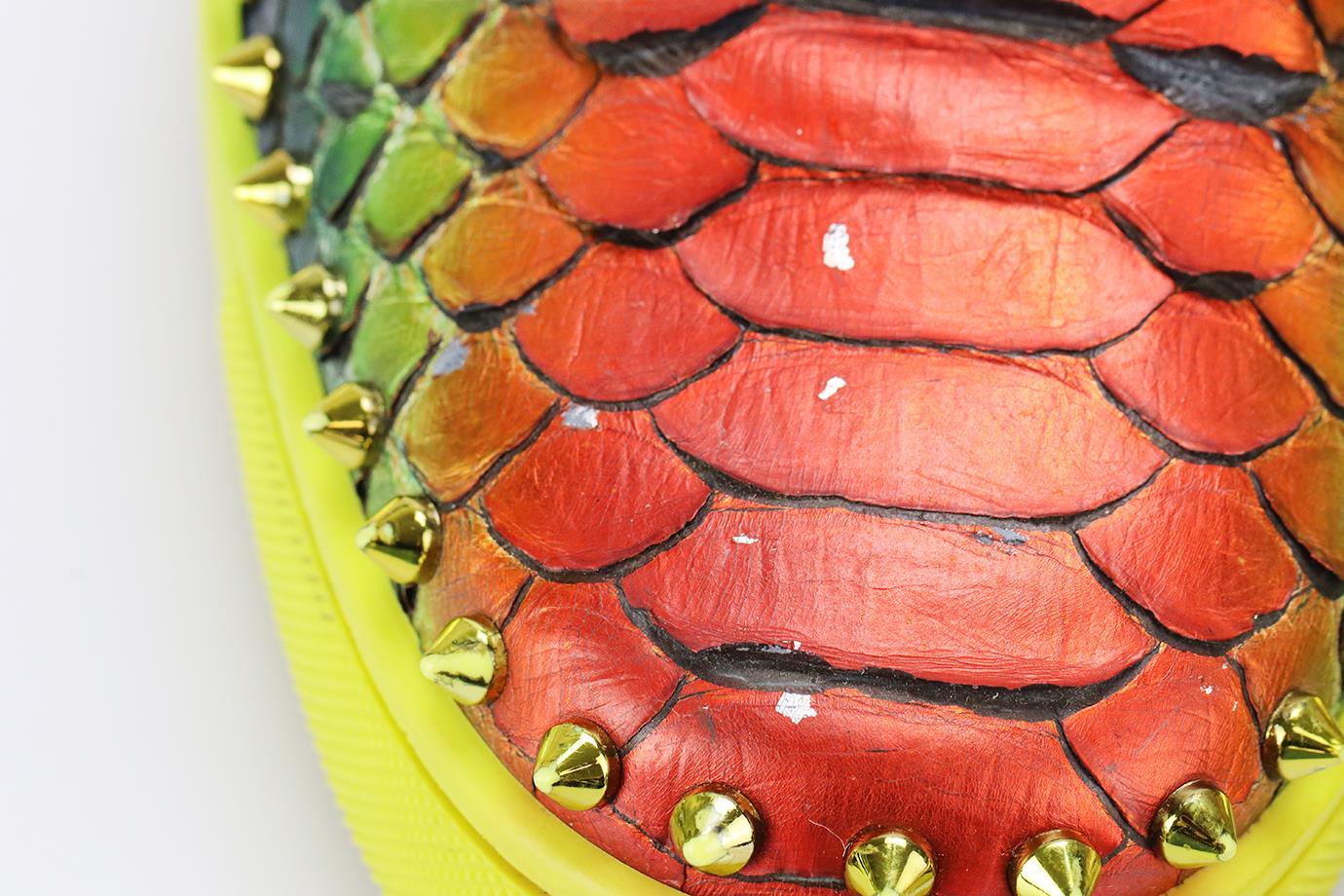 CHRISTIAN LOUBOUTIN MEN'S STUDDED PYTHON SLIP ON SNEAKERS EU 43.5 UK 9.5 US 10.5 - Image 7