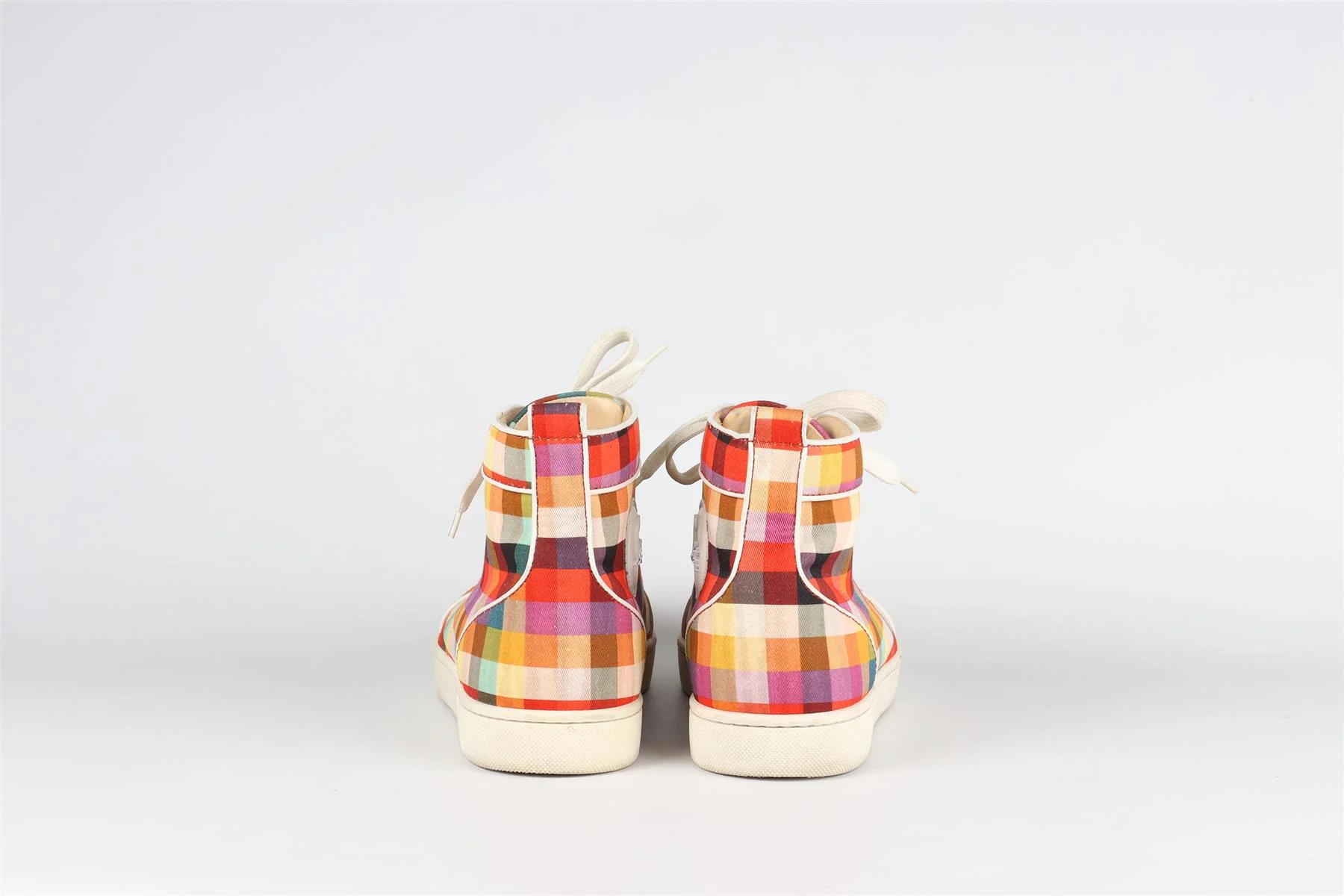 CHRISTIAN LOUBOUTIN MULTICOLOURED MEN'S LOUIS CANVAS SNEAKERS EU 42 UK 8 US 9 - Image 5