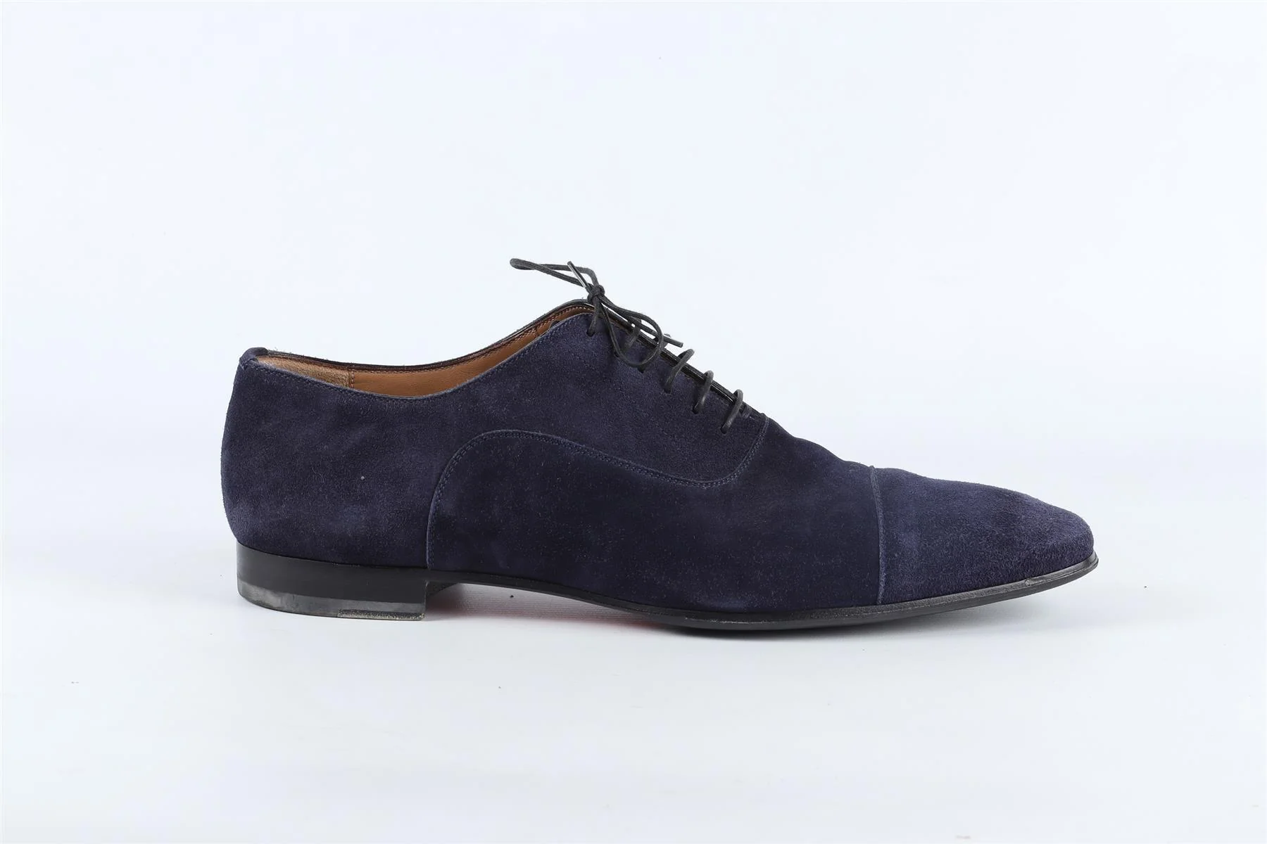 CHRISTIAN LOUBOUTIN NAVY MEN'S SUEDE LOAFERS EU 45 UK 11 US 12 - Image 2