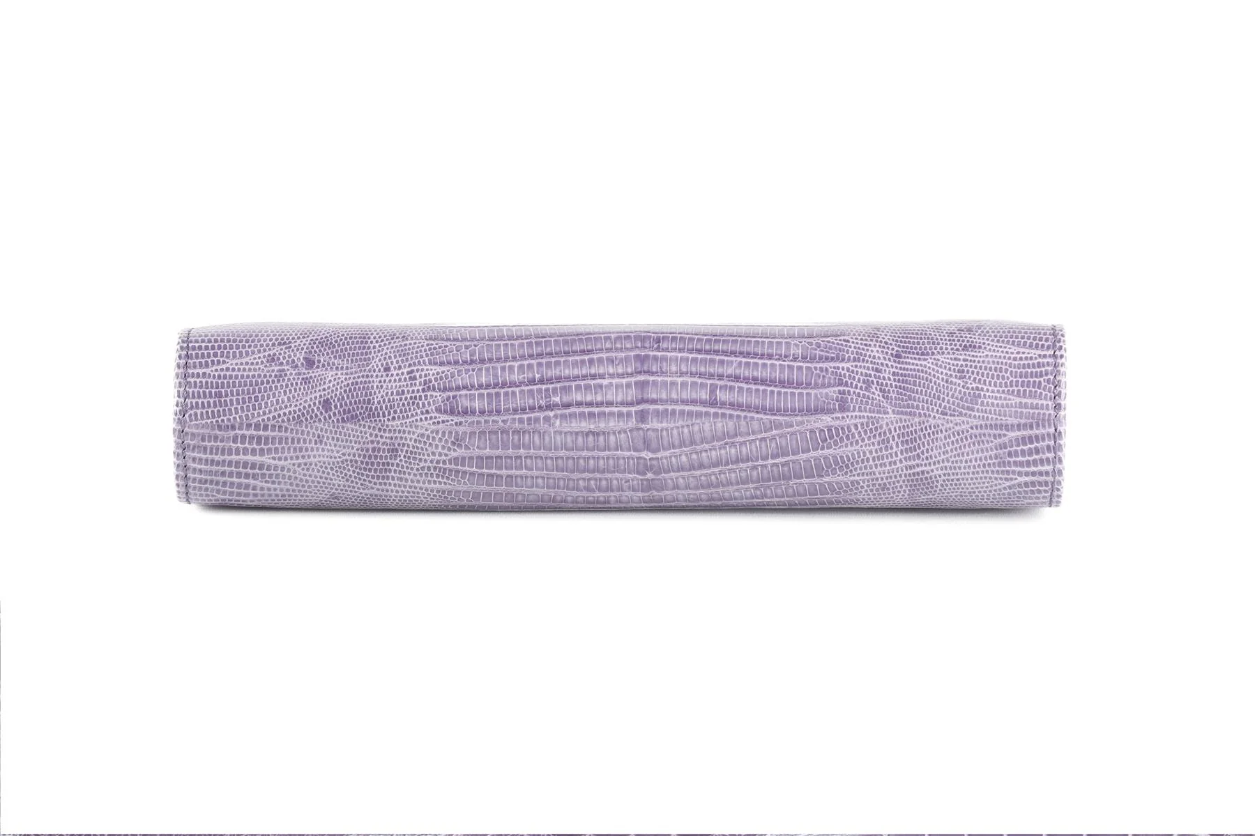 CHRISTIAN LOUBOUTIN PURPLE MISS LOUBI LIZARD CLUTCH - Image 8