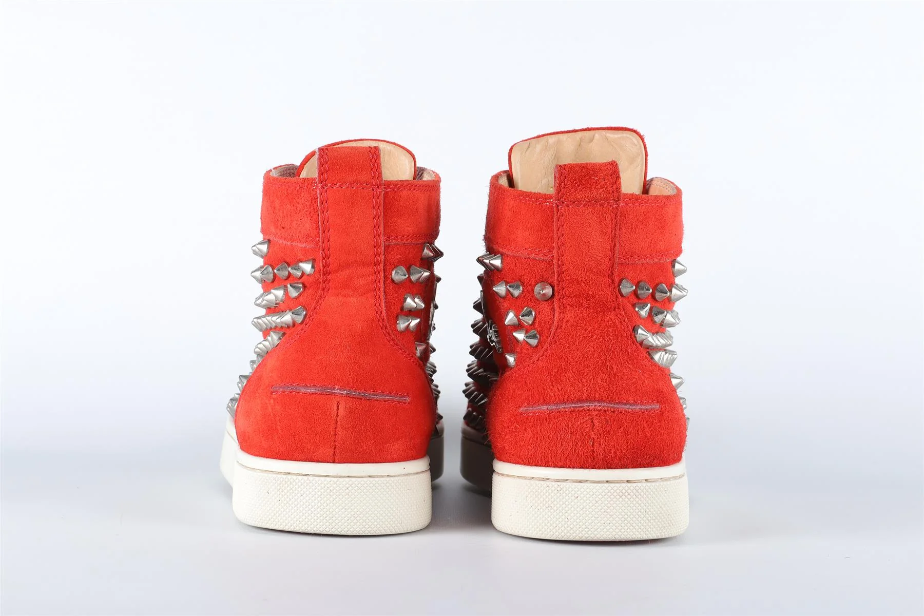 CHRISTIAN LOUBOUTIN RED ST LOUIS SUEDE SNEAKERS EU 36.5 UK 3.5 US 6.5 - Image 5