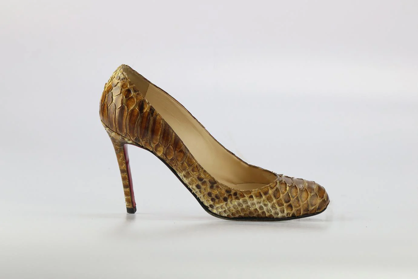 CHRISTIAN LOUBOUTIN SNAKESKIN PUMPS EU 38 UK 5 US 8 - Image 2