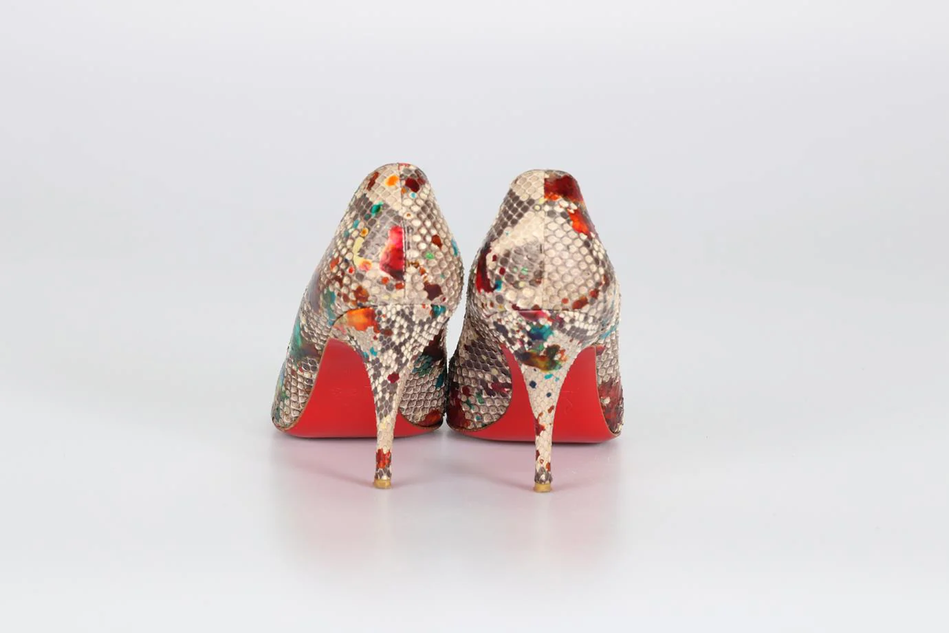 CHRISTIAN LOUBOUTIN SNAKESKIN PUMPS EU 39 UK 6 US 9 - Image 4