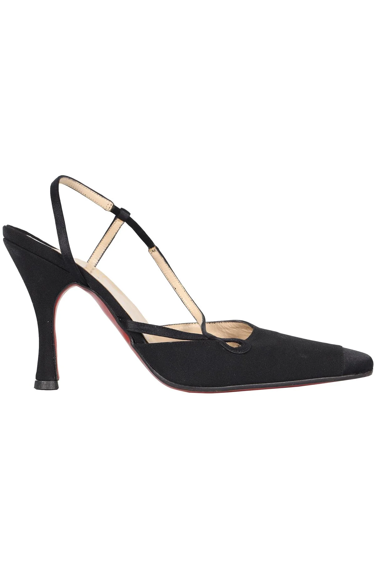 CHRISTIAN LOUBOUTIN VINTAGE SATIN PUMPS EU 36.5 UK 3.5 US 6.5 - Image 6