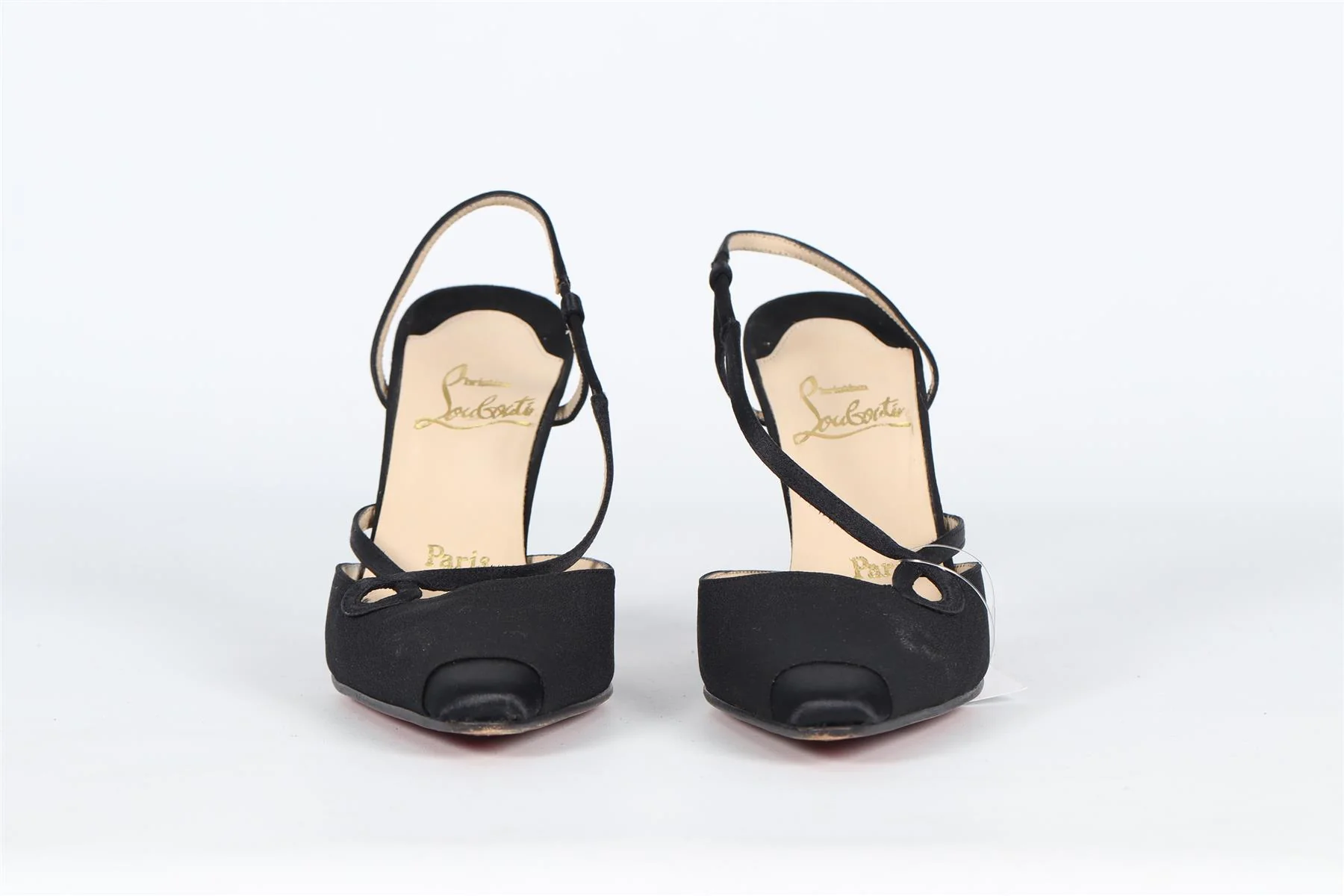 CHRISTIAN LOUBOUTIN VINTAGE SATIN PUMPS EU 36.5 UK 3.5 US 6.5 - Image 8