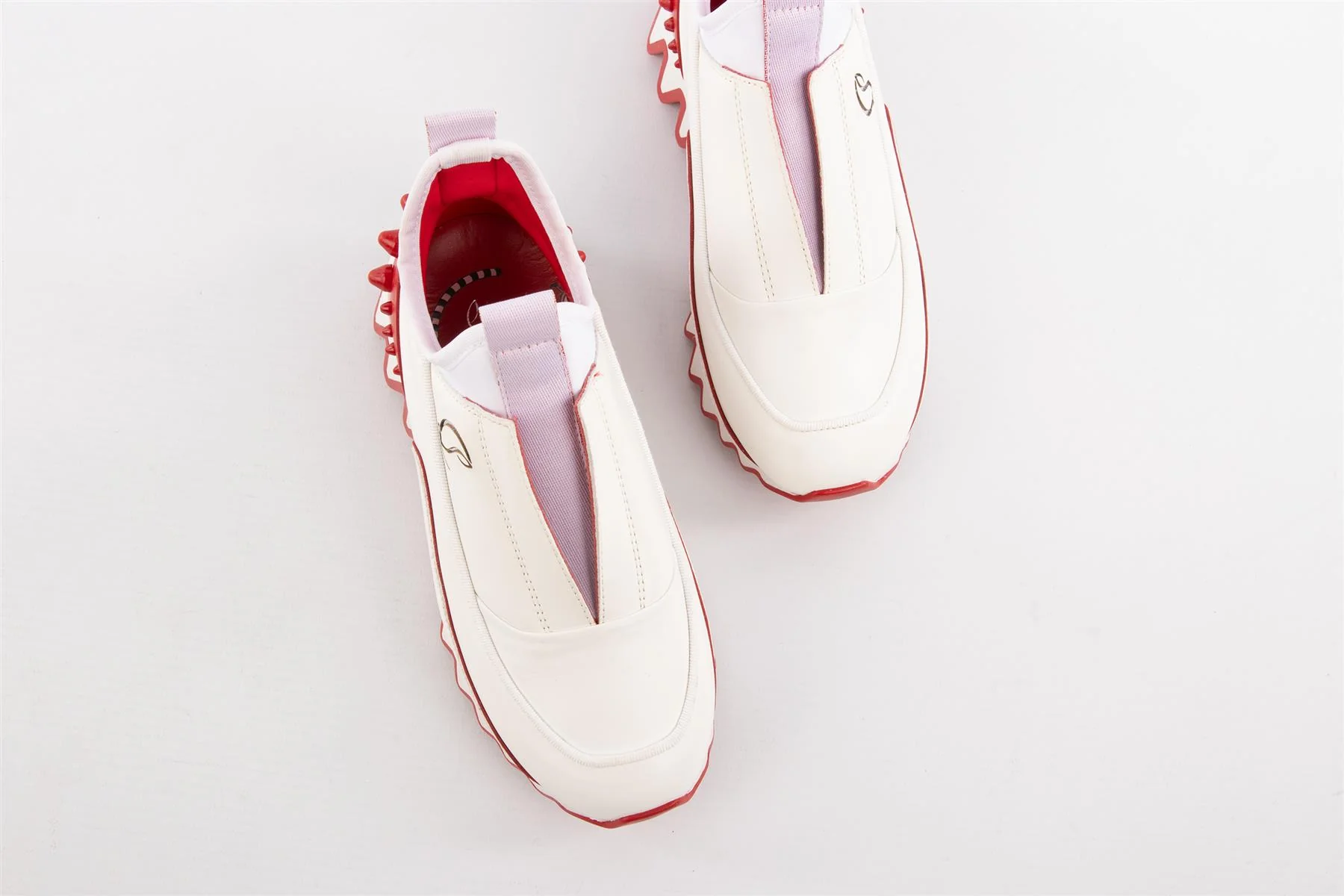 CHRISTIAN LOUBOUTIN WHITE KIDS GIRLS SNEAKERS EU 29 UK 10.5 US 11.5 - Image 4