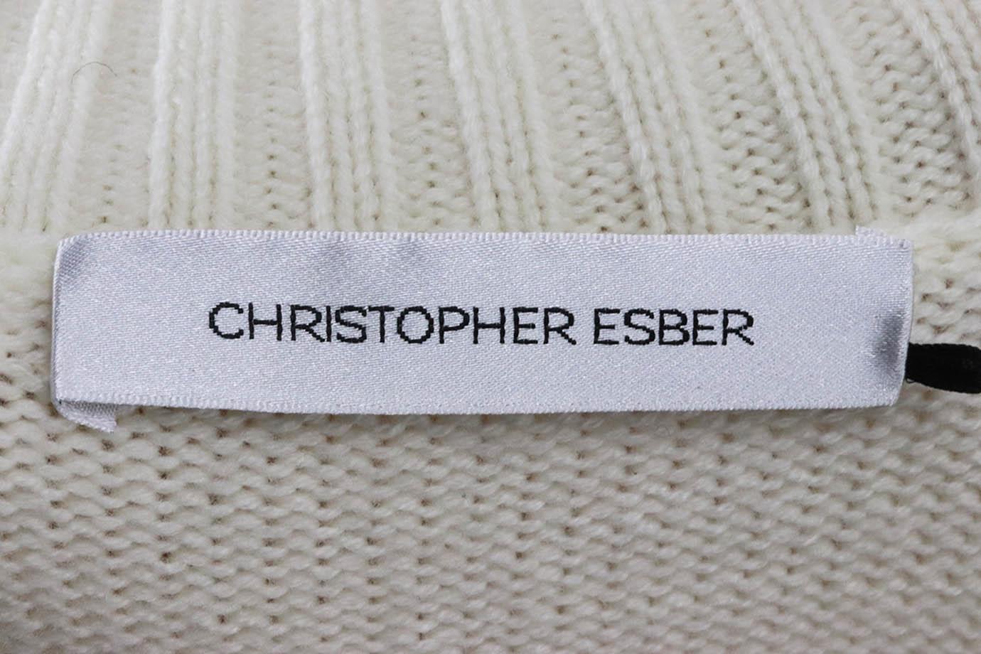 CHRISTOPHER ESBER OVERSIZED CASHMERE BLEND TURTLENECK SWEATER XXSMALL - Image 5