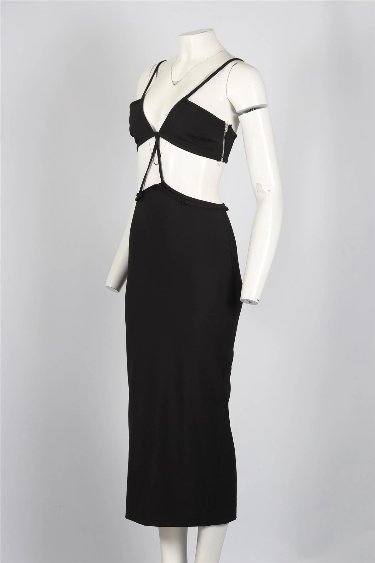 CHRISTOPHER ESBER WOOL BLEND MAXI DRESS UK 8 - Image 3
