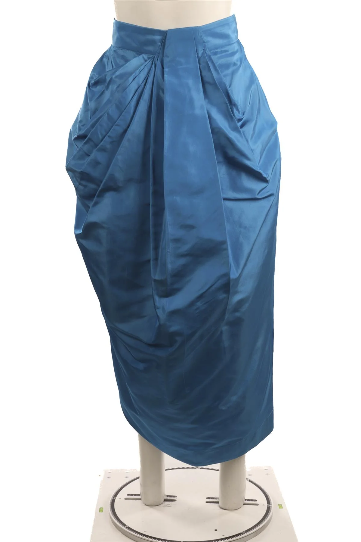 CHRISTOPHER JOHN ROGERS BLUE SILK MAXI SKIRT US 4 UK 8 - Image 2
