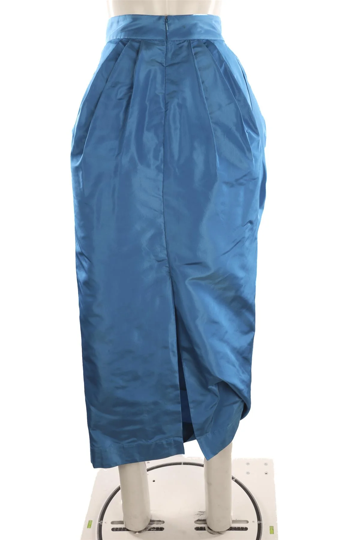 CHRISTOPHER JOHN ROGERS BLUE SILK MAXI SKIRT US 4 UK 8 - Image 4