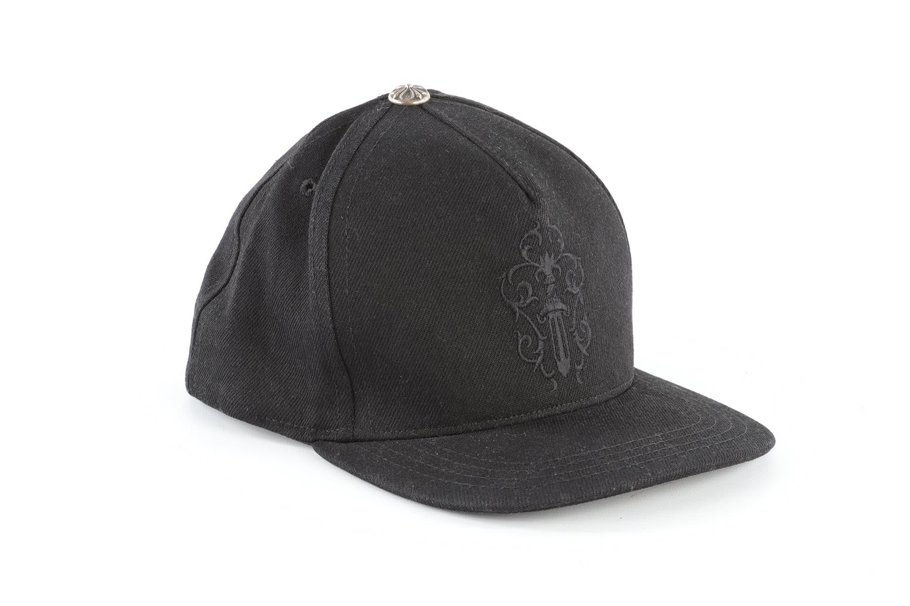 CHROME HEARTS BLACK COTTON BASEBALL CAP ONE SIZE - Image 2