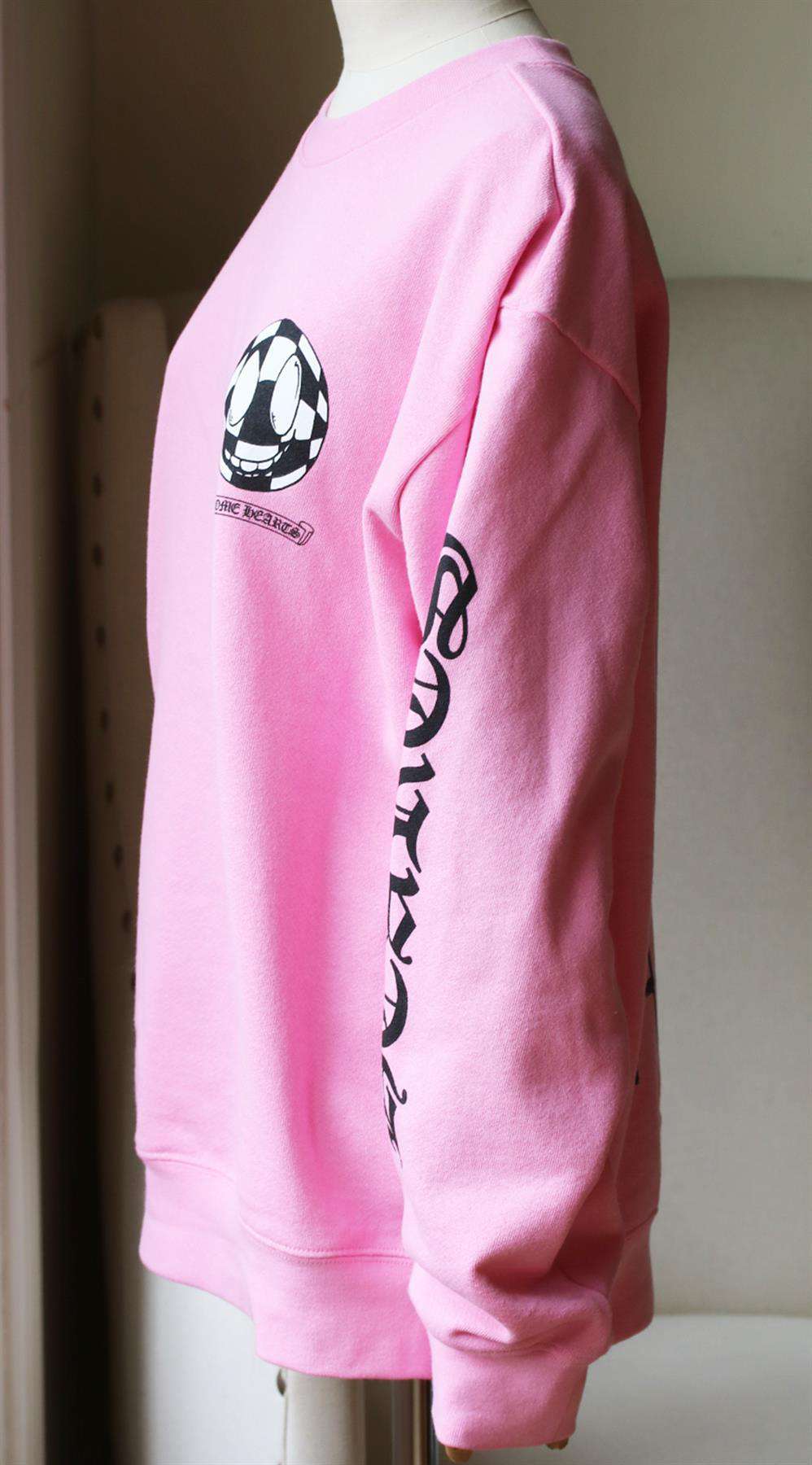 CHROME HEARTS + MATTY BOY PRINTED COTTON JERSEY SWEATSHIRT LARGE - Image 3