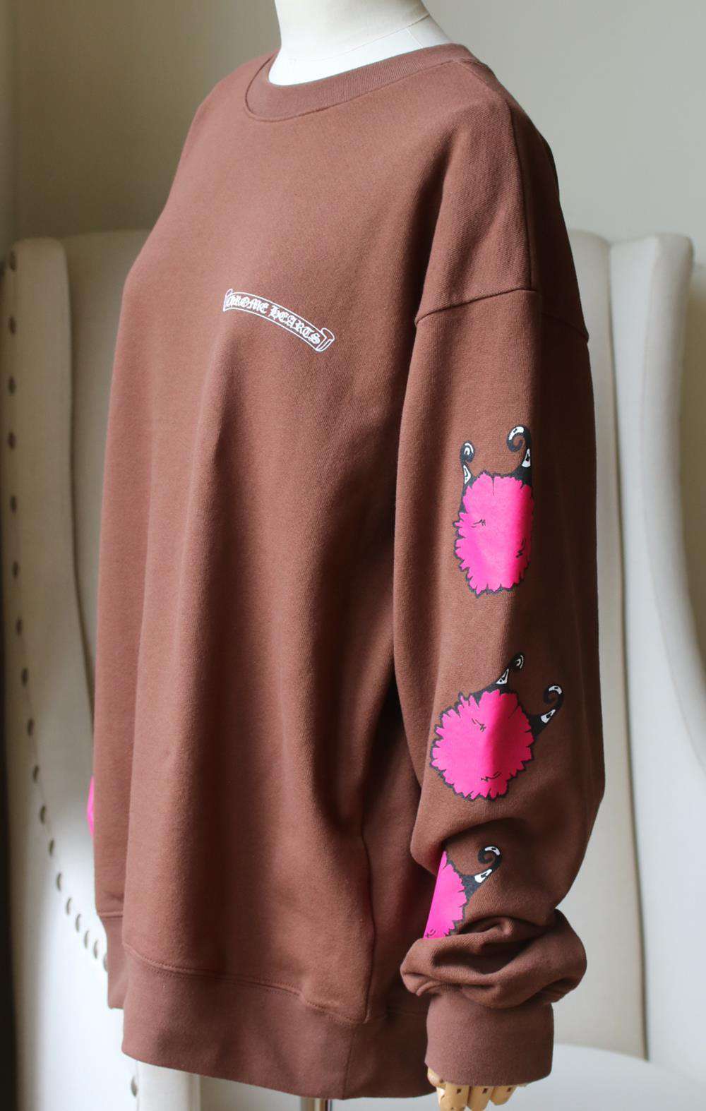 CHROME HEARTS + MATTY BOY PRINTED COTTON JERSEY SWEATSHIRT LARGE - Image 2