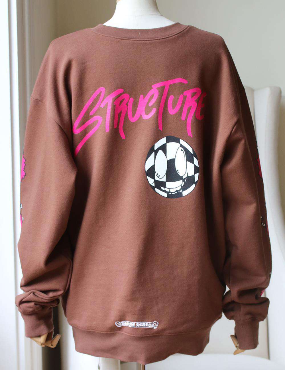 CHROME HEARTS + MATTY BOY PRINTED COTTON JERSEY SWEATSHIRT LARGE - Image 3