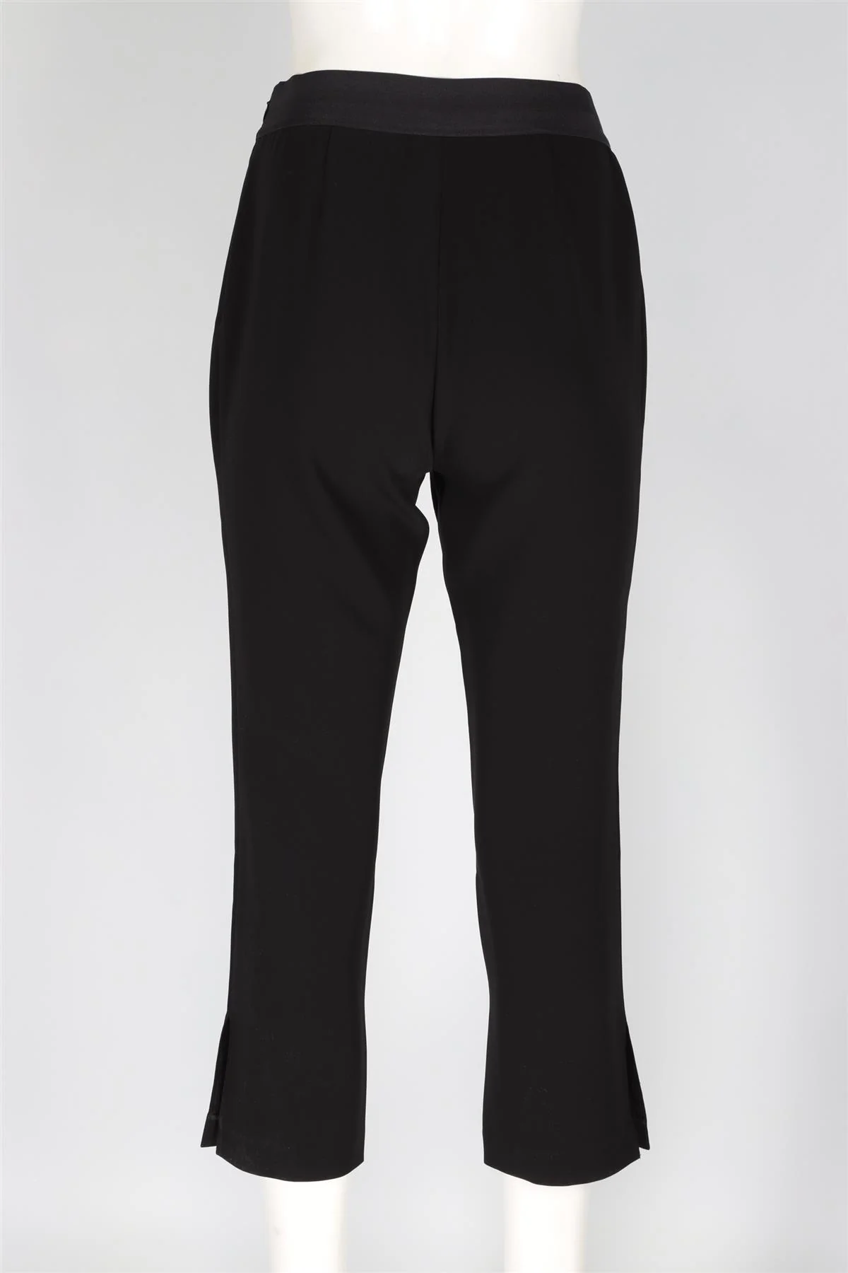 CINQ A SEPT BLACK SILK STRAIGHT LEG PANTS US 6 UK 10 - Image 4
