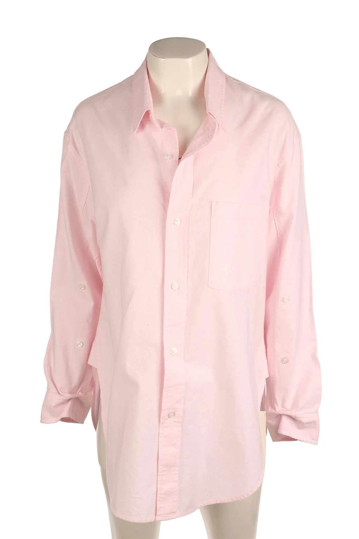 CITIZENS OF HUMANITY PINK COTTON SHIRT SMALL - Image 2