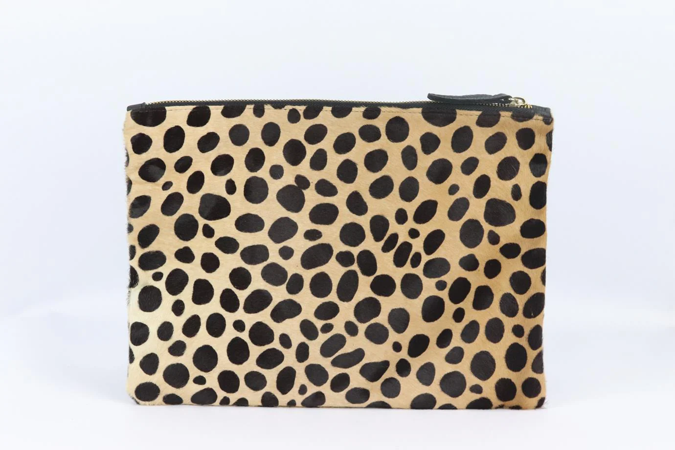 CLAIRE VIVIER LEOPARD PRINT CALF HAIR POUCH - Image 2