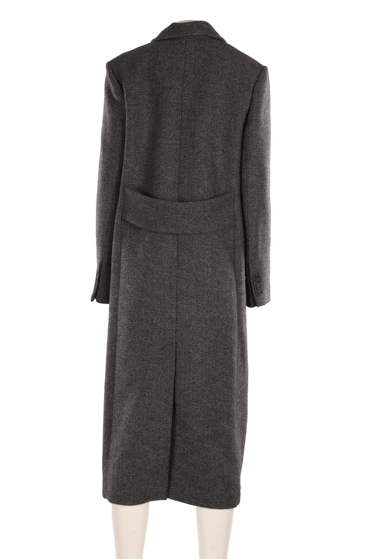 CLAUDIE PIERLOT GREY WOOL COAT FR 40 UK 12 - Image 4