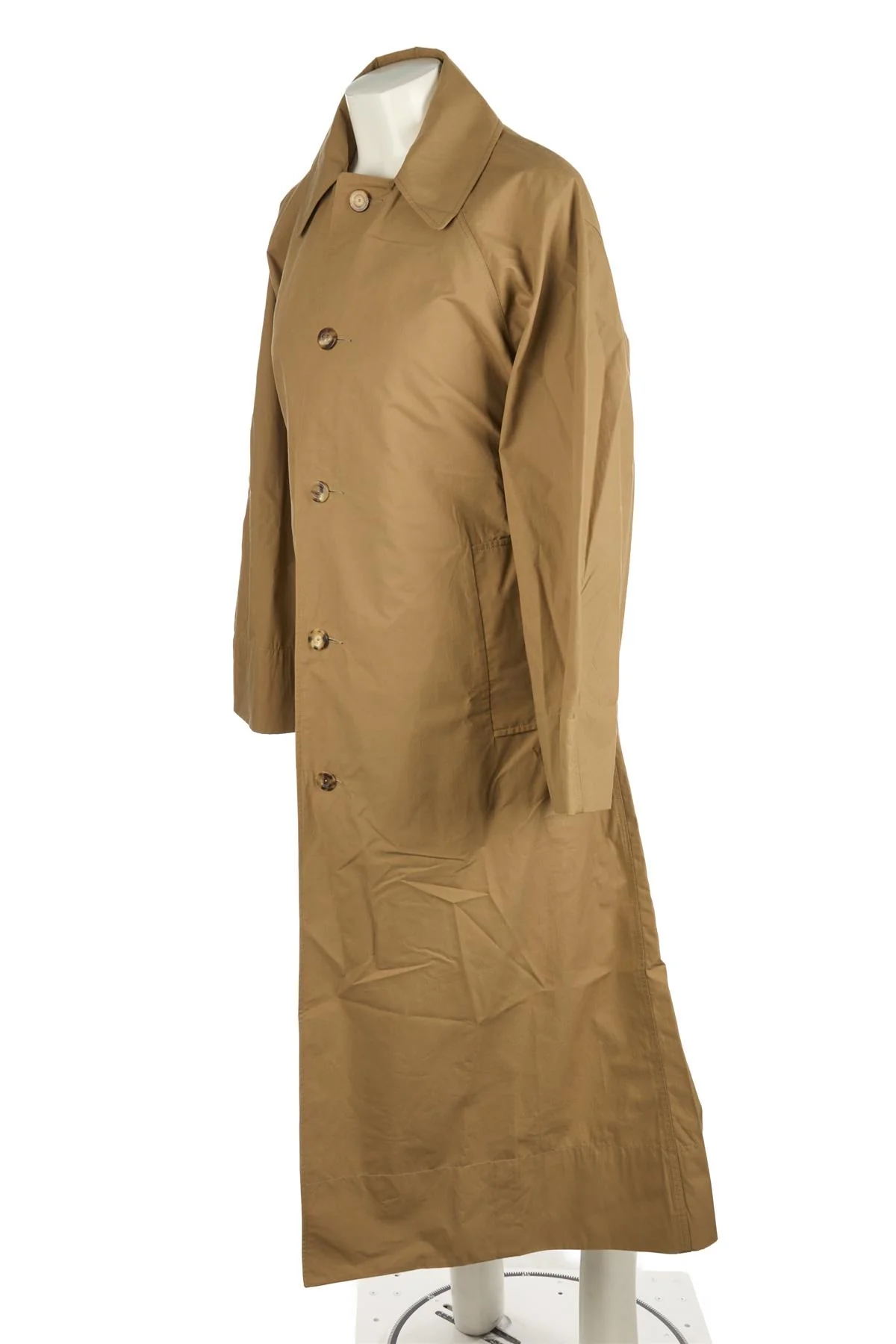 CLOTH.WORK BROWN COTTON COAT - Image 3
