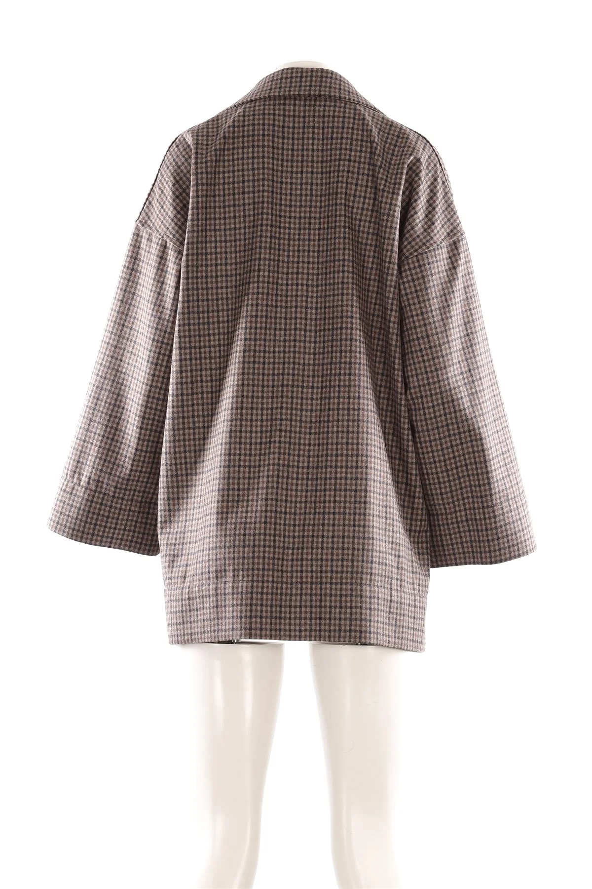CLOTH.WORK BROWN WOOL SHIRT UK 8-10 - Image 4