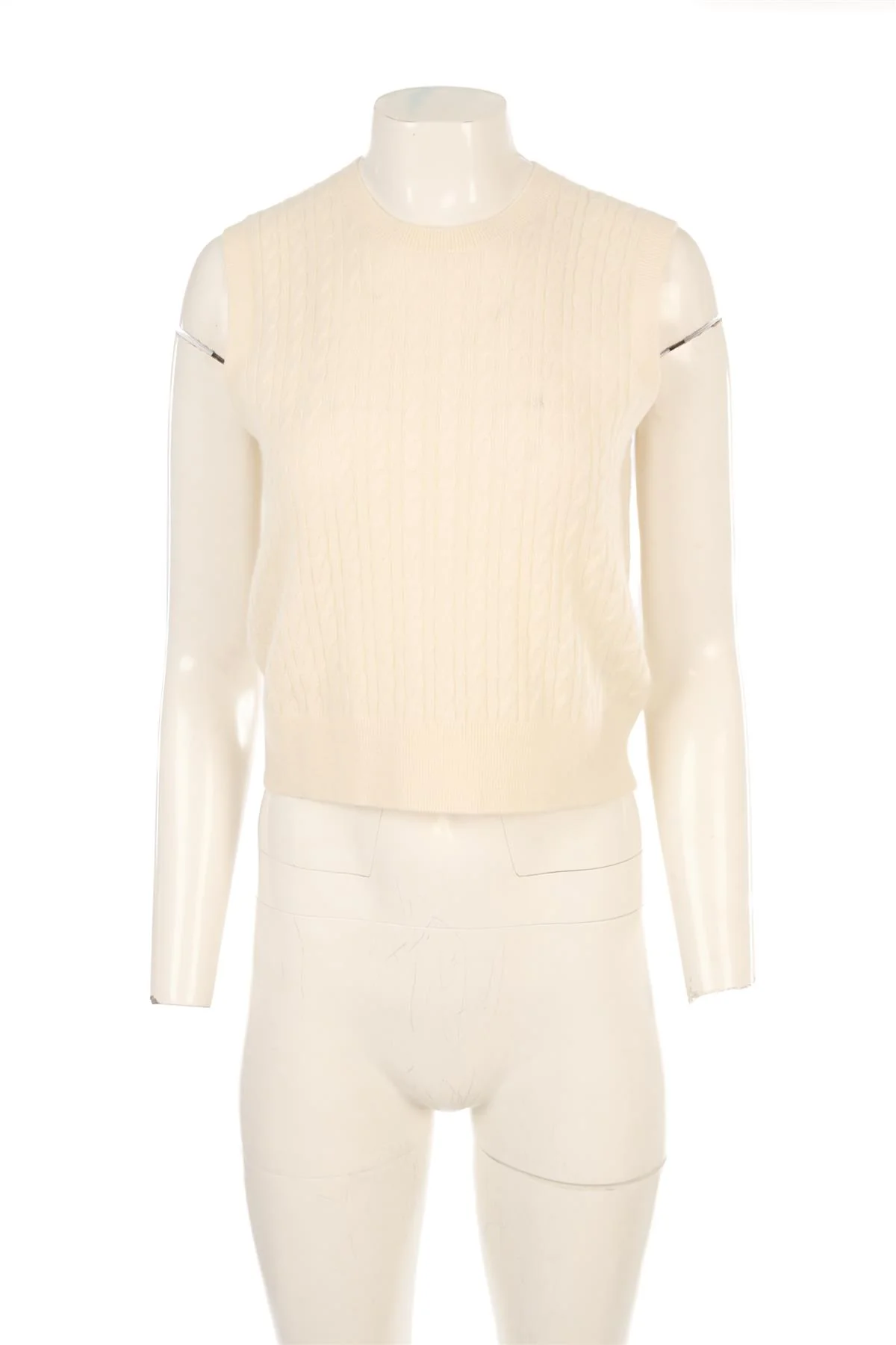 CLUB MONACO IVORY CASHMERE VEST MEDIUM - Image 2