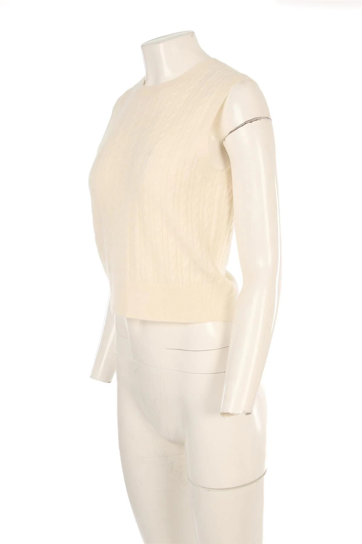 CLUB MONACO IVORY CASHMERE VEST MEDIUM - Image 3