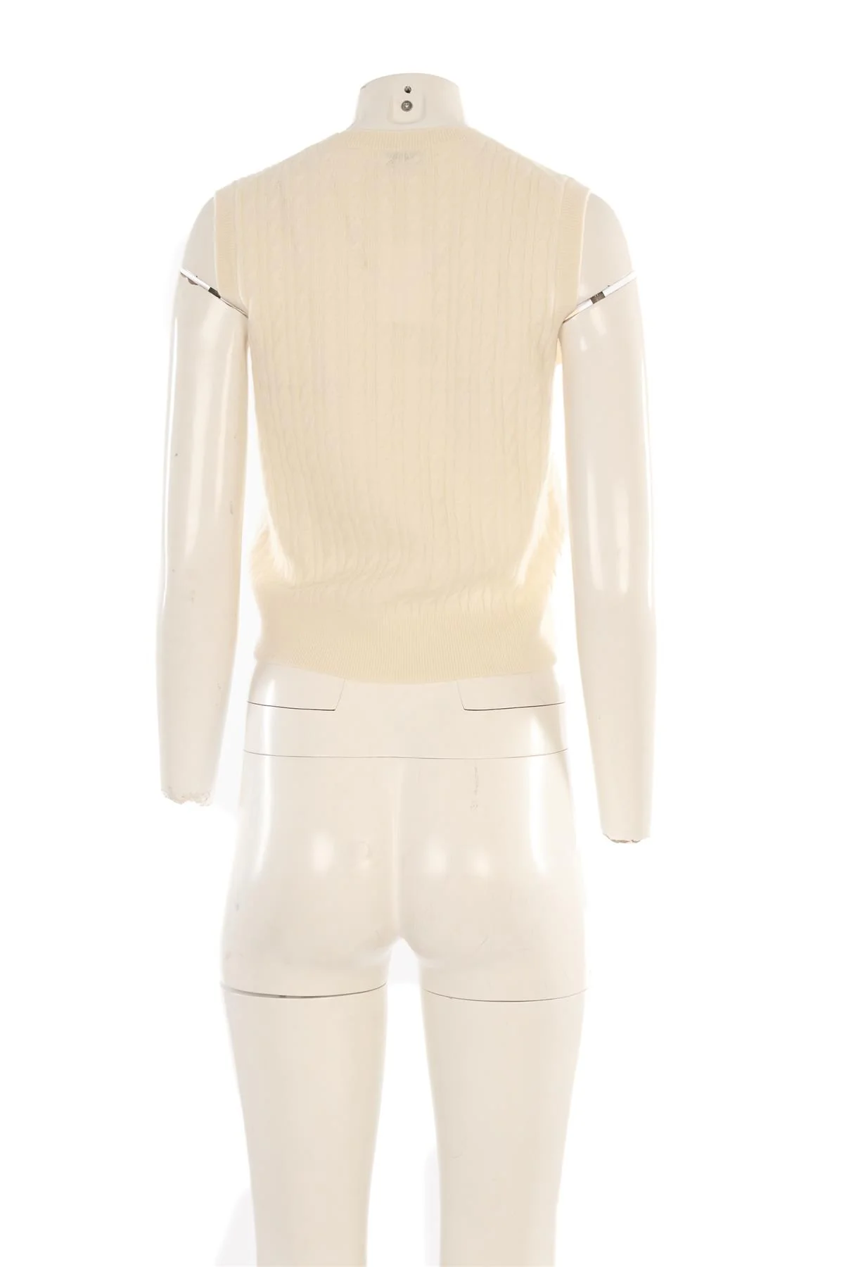 CLUB MONACO IVORY CASHMERE VEST MEDIUM - Image 4