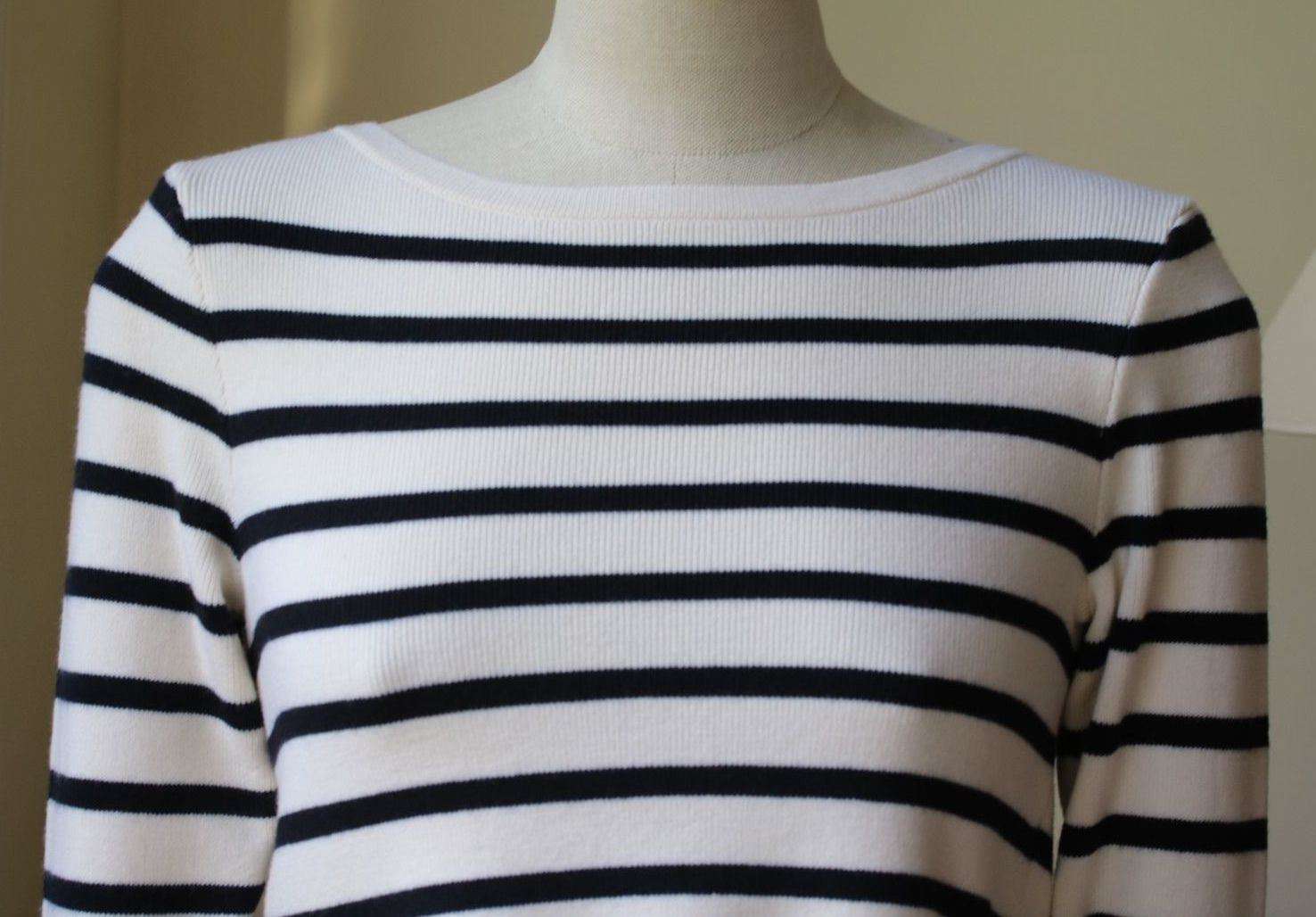 CLUB MONACO LIZETH CROPPED STRIPE SWEATER XSMALL - Image 6