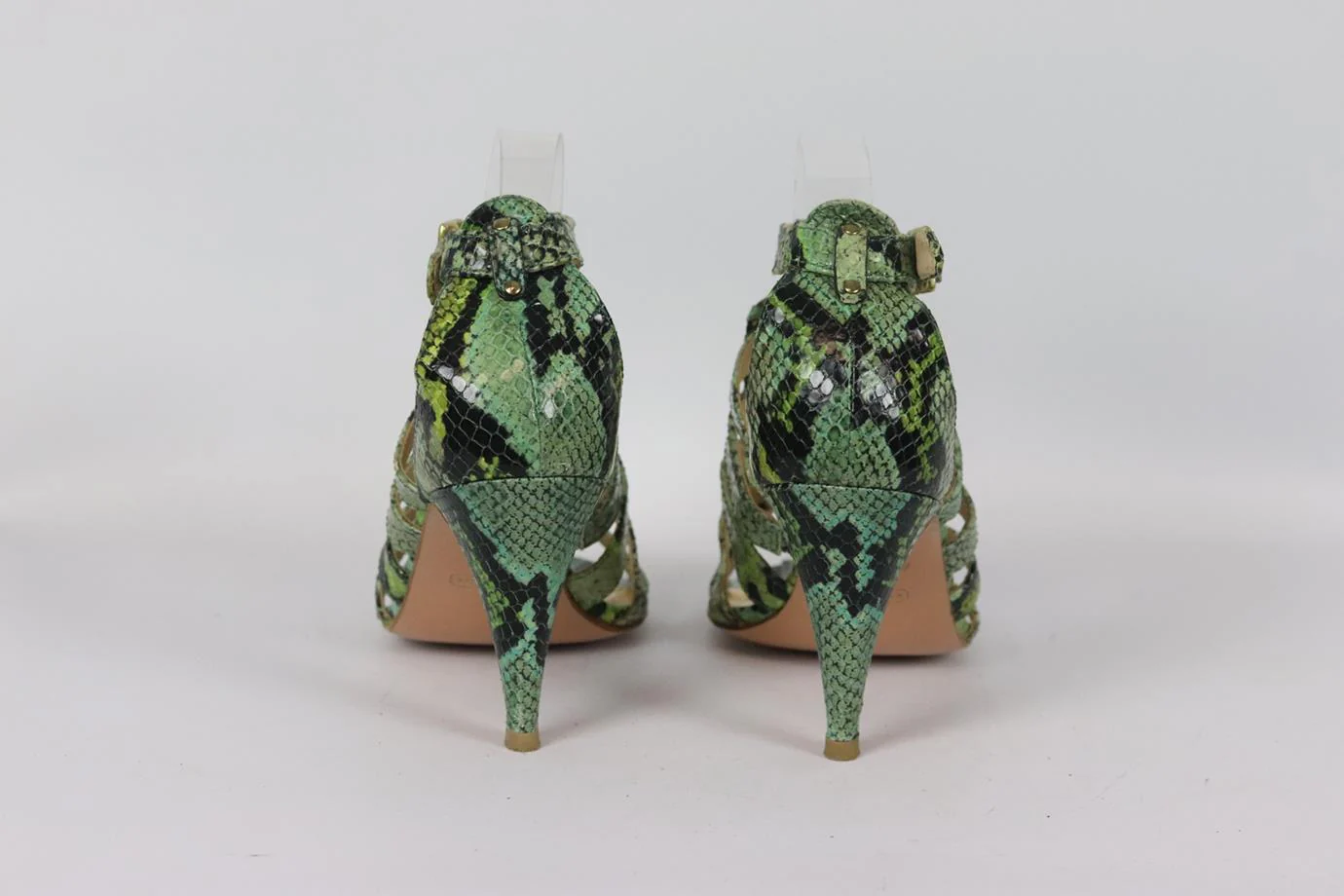 COACH CUTOUT PYTHON EFFECT LEATHER SANDALS EU 39 UK 6 US 9 - Image 4
