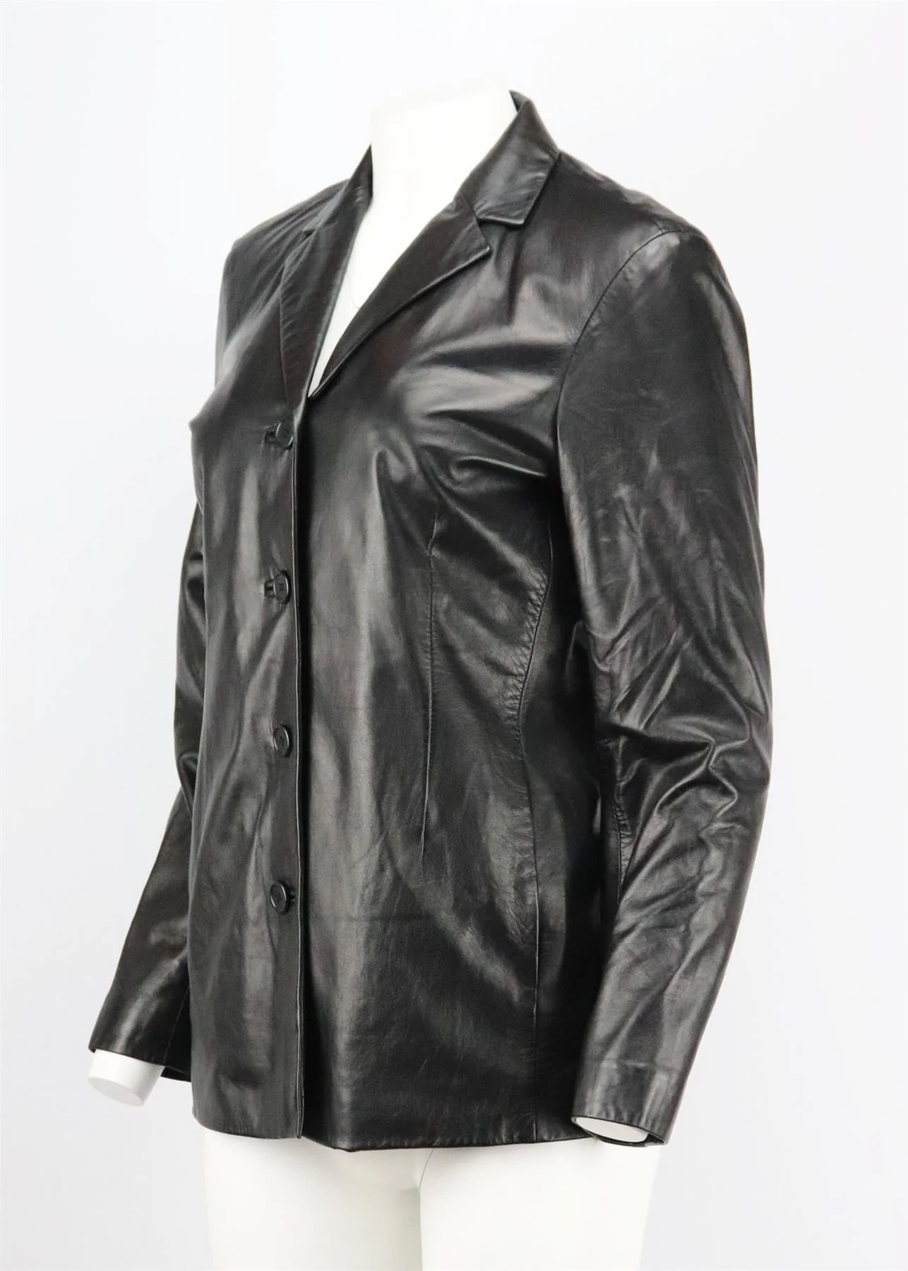 COACH VINTAGE LEATHER BLAZER MEDIUM - Image 3