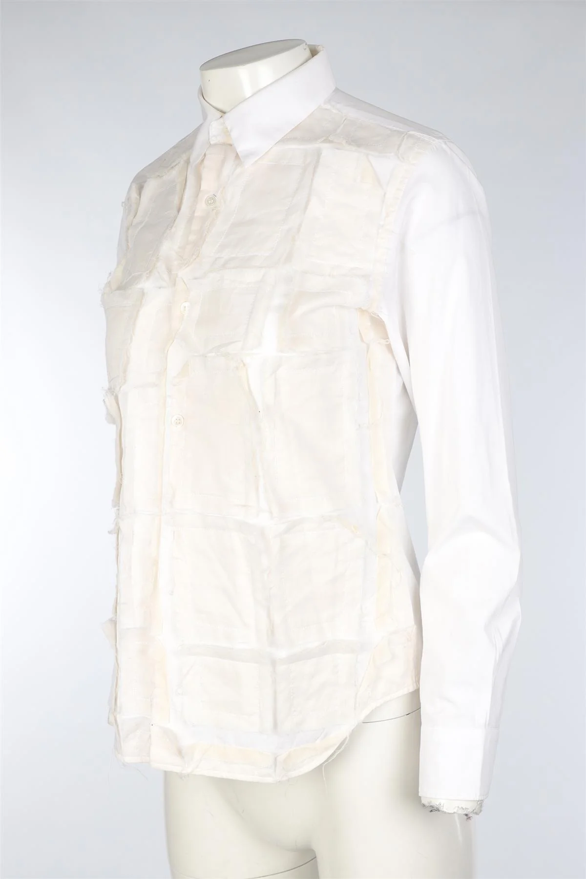 COMME DES GARCONS WHITE COTTON SHIRT SMALL - Image 3