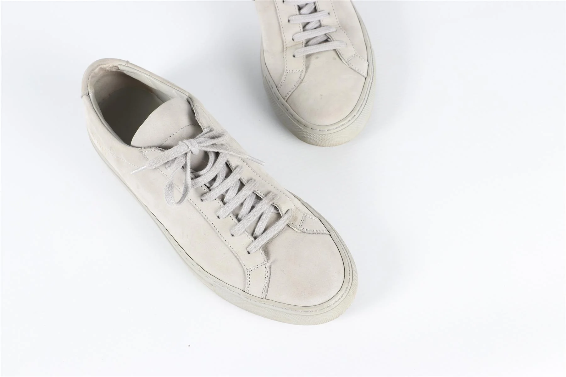 COMMON PROJECTS GREY SUEDE SNEAKERS - Image 4