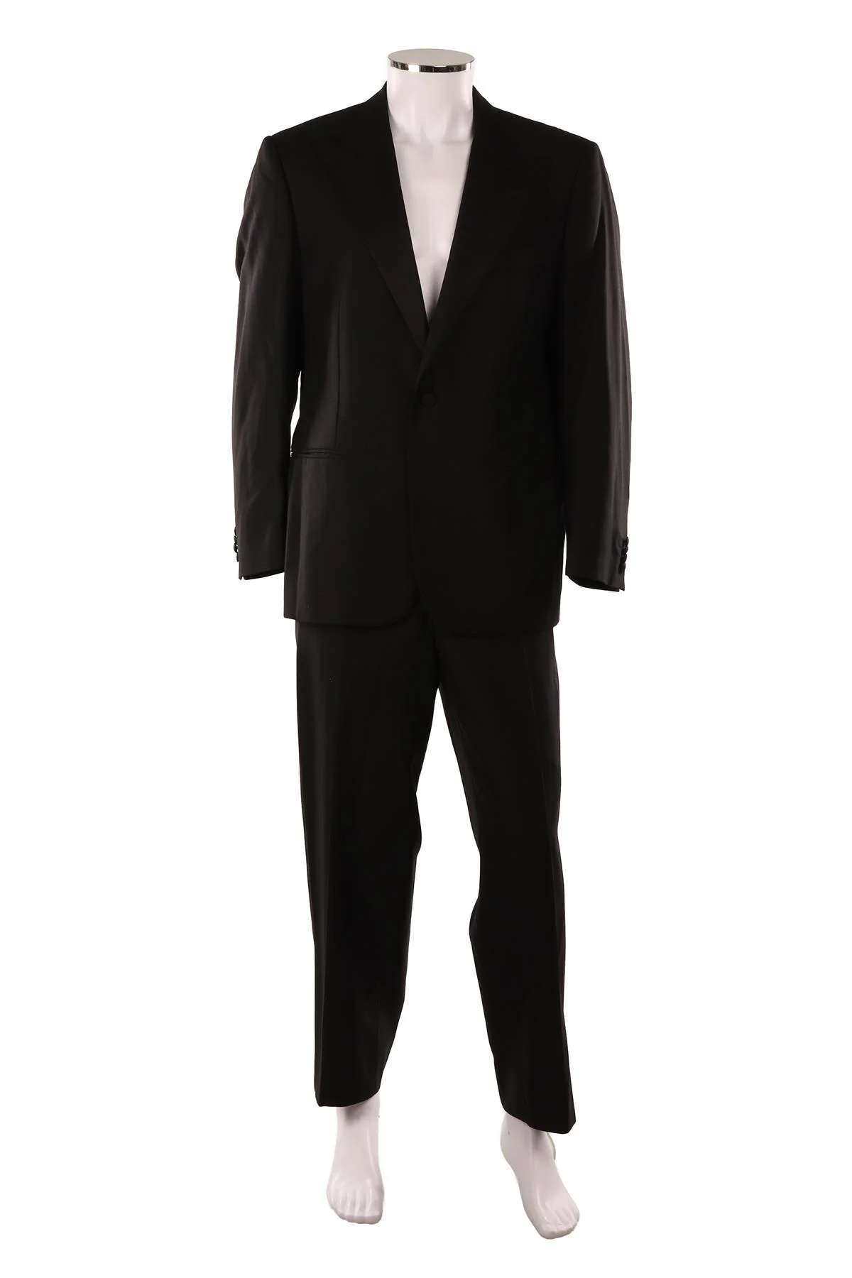 CORNELIANI BLACK MEN'S WOOL TWO PIECE SUIT IT 52 UK/US 42 - Image 2